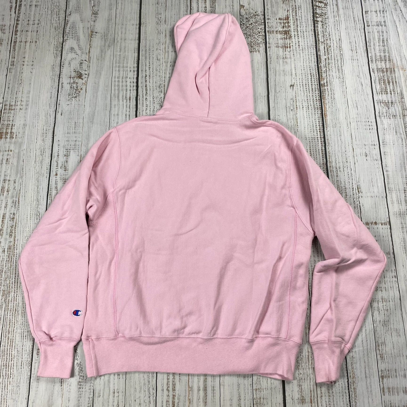 Champion CHAMPION REVERSE WEAVE HOODIE MENS MEDIUM PALE PINK FLEECE LOGO ATHLETIC Size US M / EU 48-50 / 2 - 5 Thumbnail