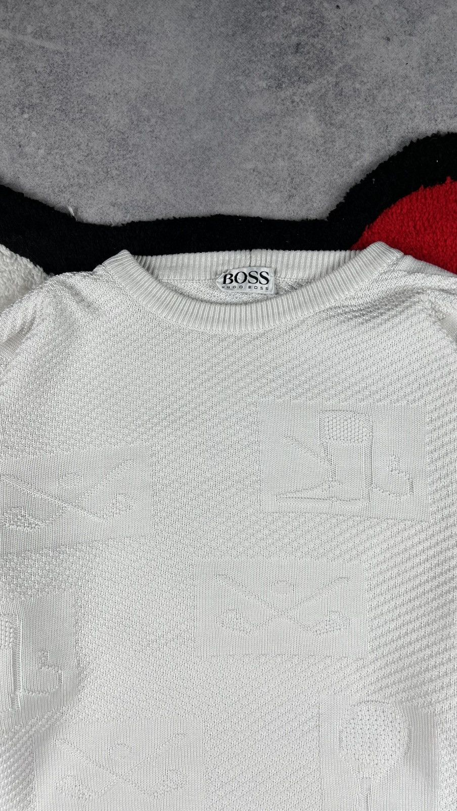Hugo Boss Vintage Hugo Boss Rare Pattern Knit Old Money Sweater Size US XL / EU 56 / 4 - 5 Thumbnail