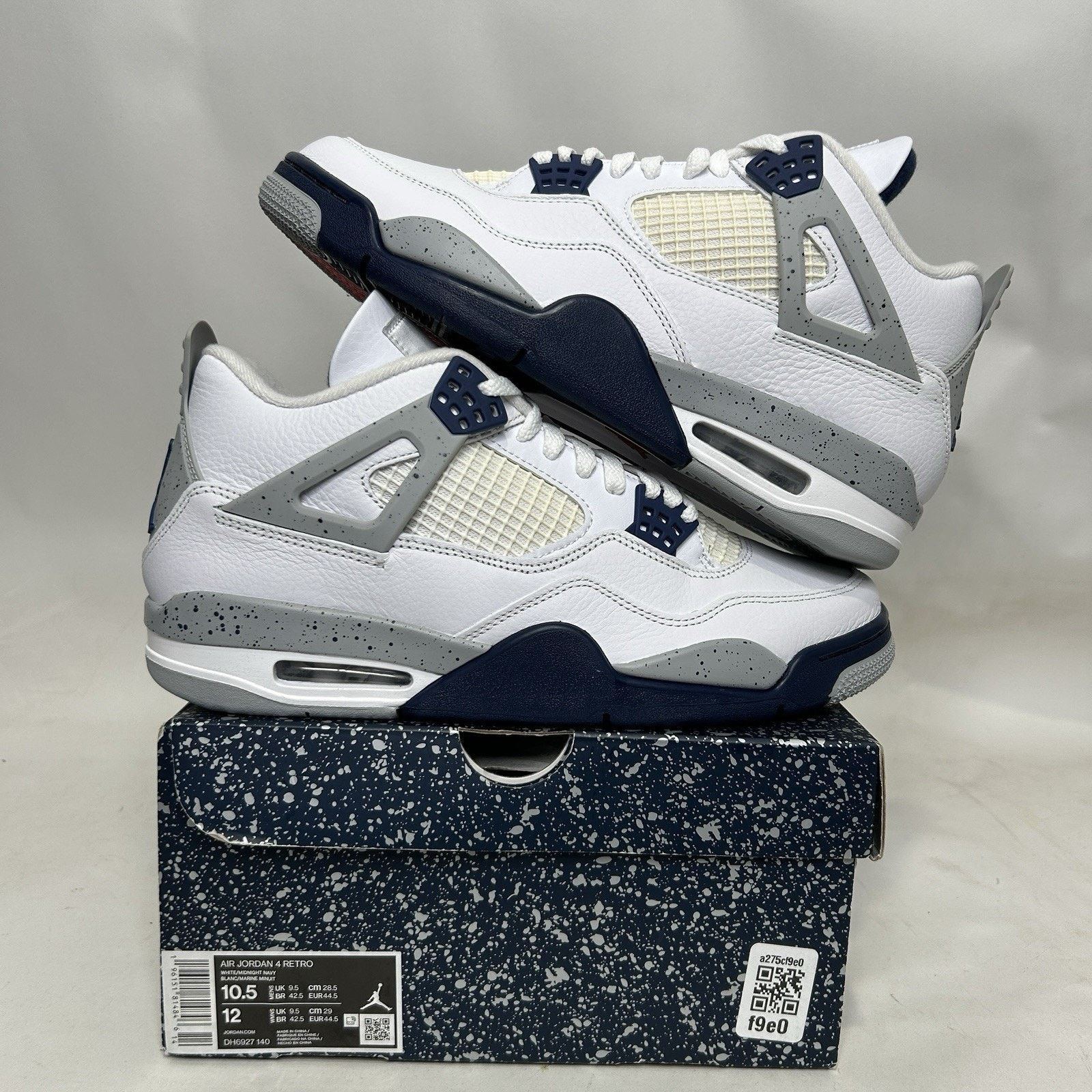 Jordan Brand Nike Air Jordan 4 Retro “Midnight Navy” 2022 Size US 10.5 / EU 43-44 - 1 Thumbnail