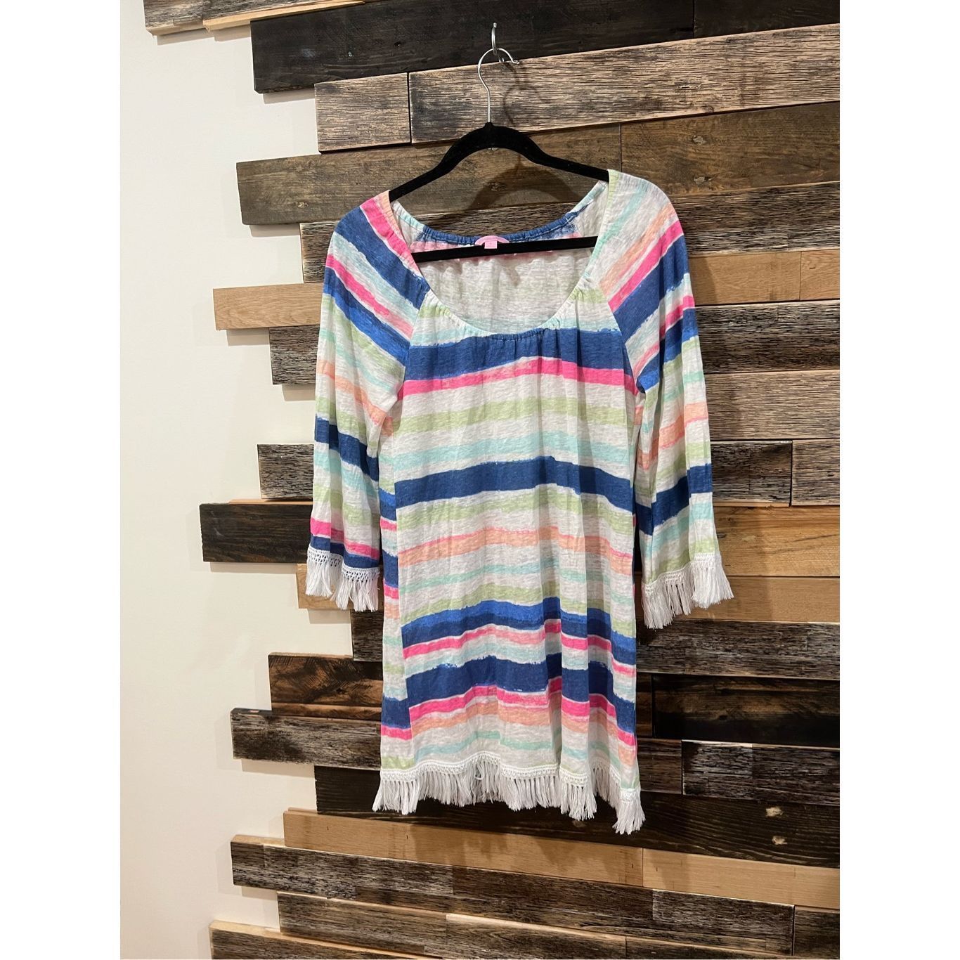 Lilly Pulitzer Lilly Pulitzer Getaway Cover Up Off the Shoulder Cats Meow Stripe Size S Size S / US 4 / IT 40 - 2 Thumbnail