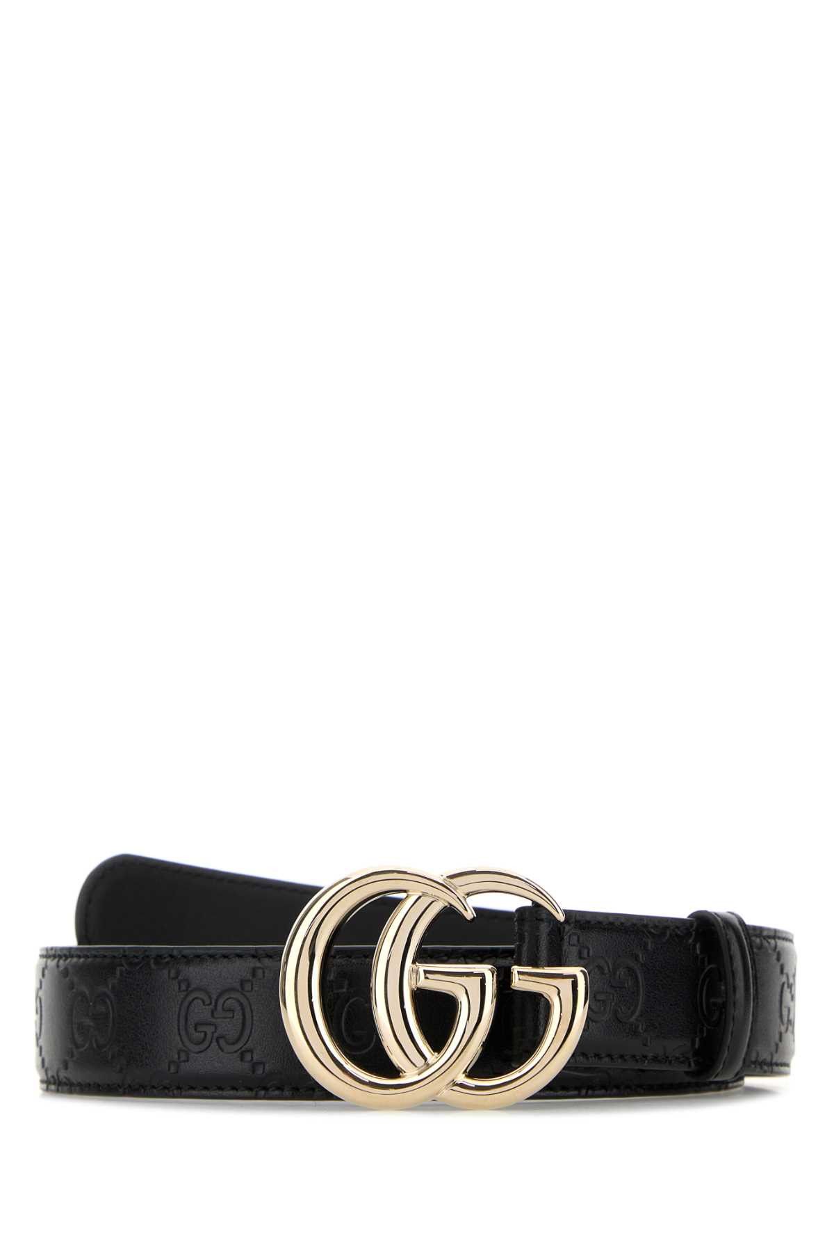 Gucci Black Leather Belt Size ONE SIZE - 1 Thumbnail