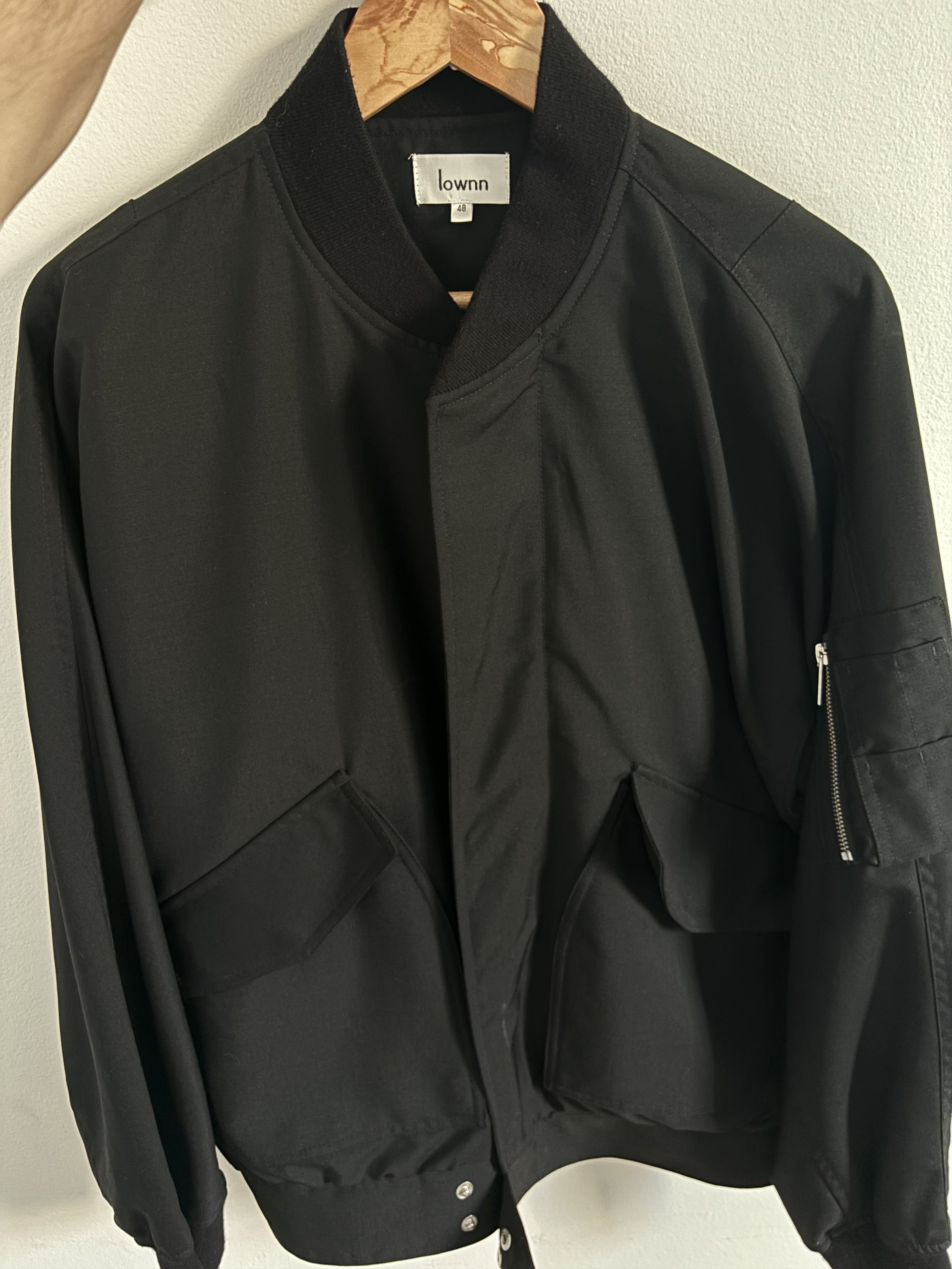 image of Lownn Bomber Jacket in Black, Men's (Size Medium)