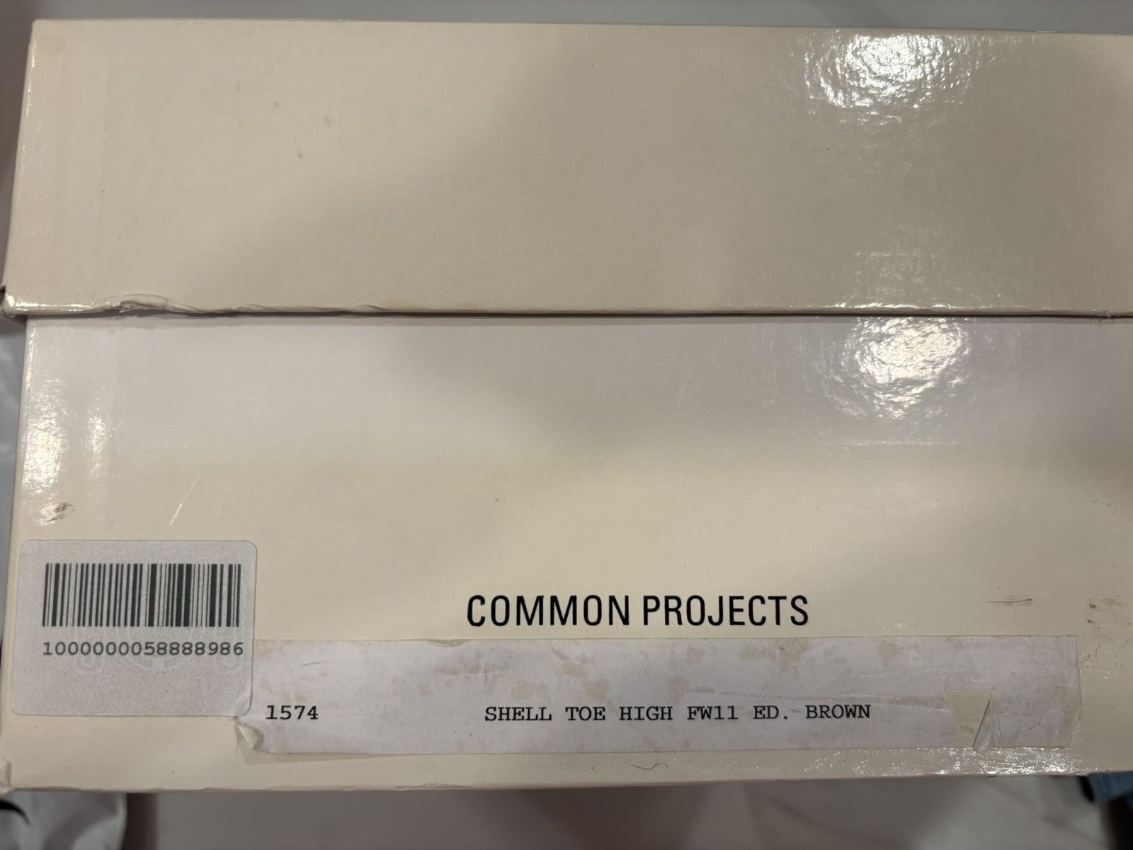 Common Projects Common Projects - Hi Tops Shell Toe Brown leather cream Size US 8.5 / EU 41-42 - 4 Thumbnail