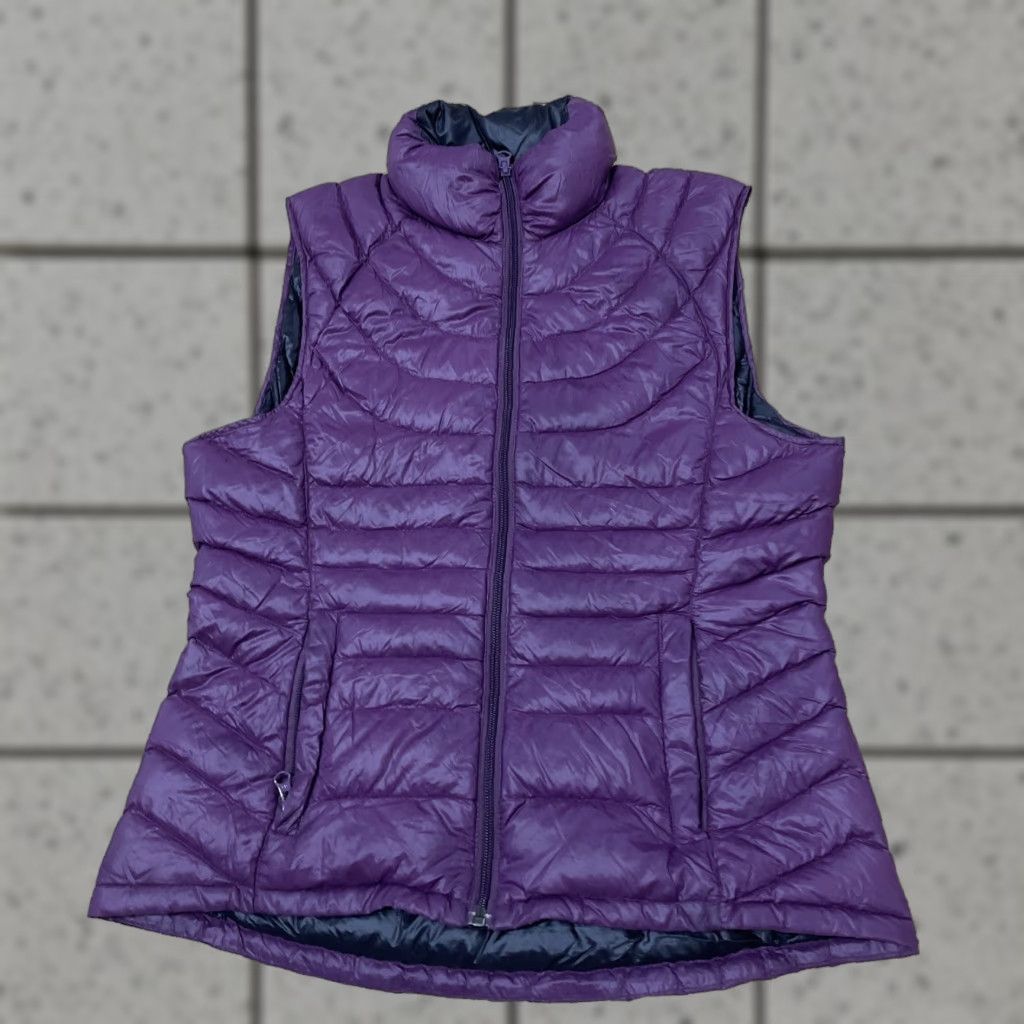 Vintage VINTAGE Bernardo Vest Goose Down Ultra Light Puffer Women S Purple Baffled Zip McBling Size S / US 4 / IT 40 - 1 Thumbnail