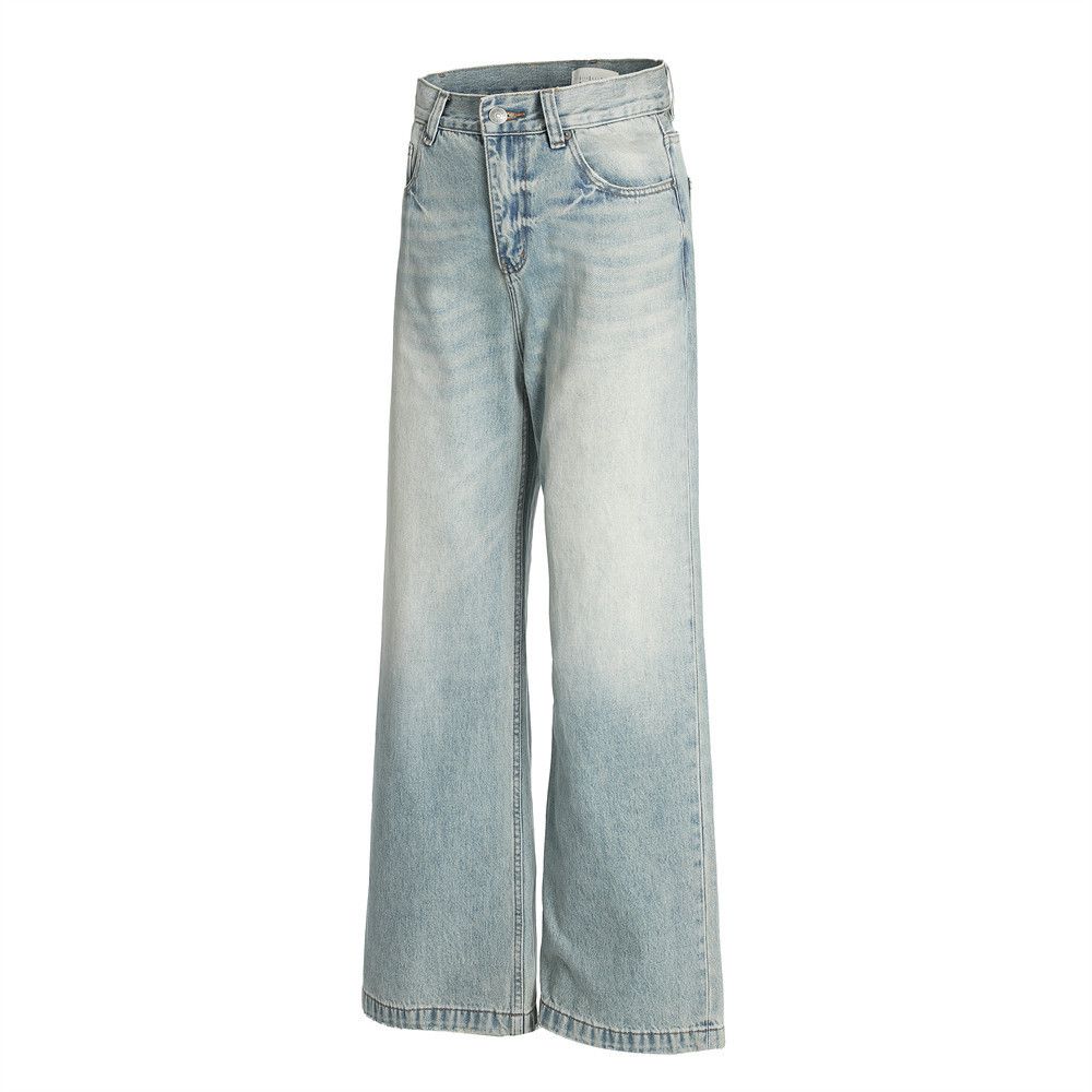 Japanese Brand × Jean Washed gradient men's loose punk vintage distressed jeans Size US 32 / EU 48 - 2 Thumbnail