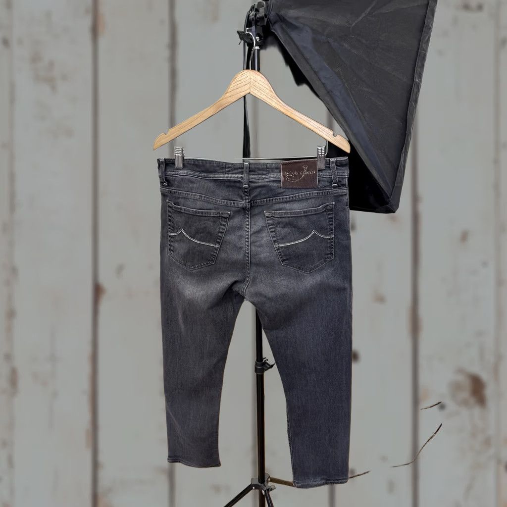 Jacob Cohen Jacob Cohen Luxury Denim Tailored Jeans 688 Made in Italy Size 35 Black Mens Size US 35 - 1 Thumbnail