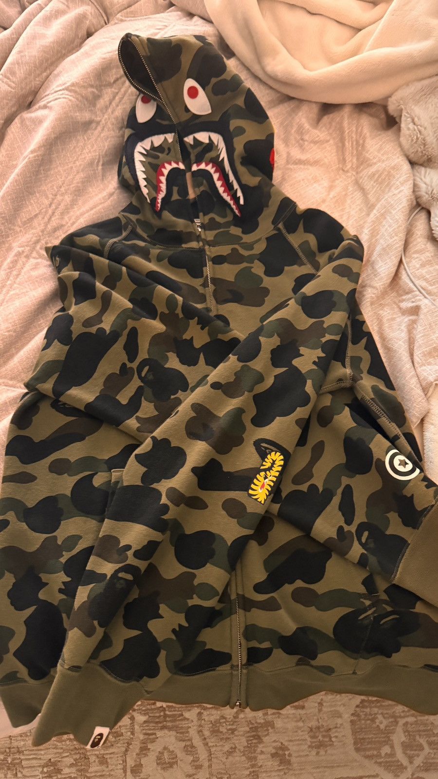 Bape Bape Shark Hoodie Size US XL / EU 56 / 4 - 2 Thumbnail