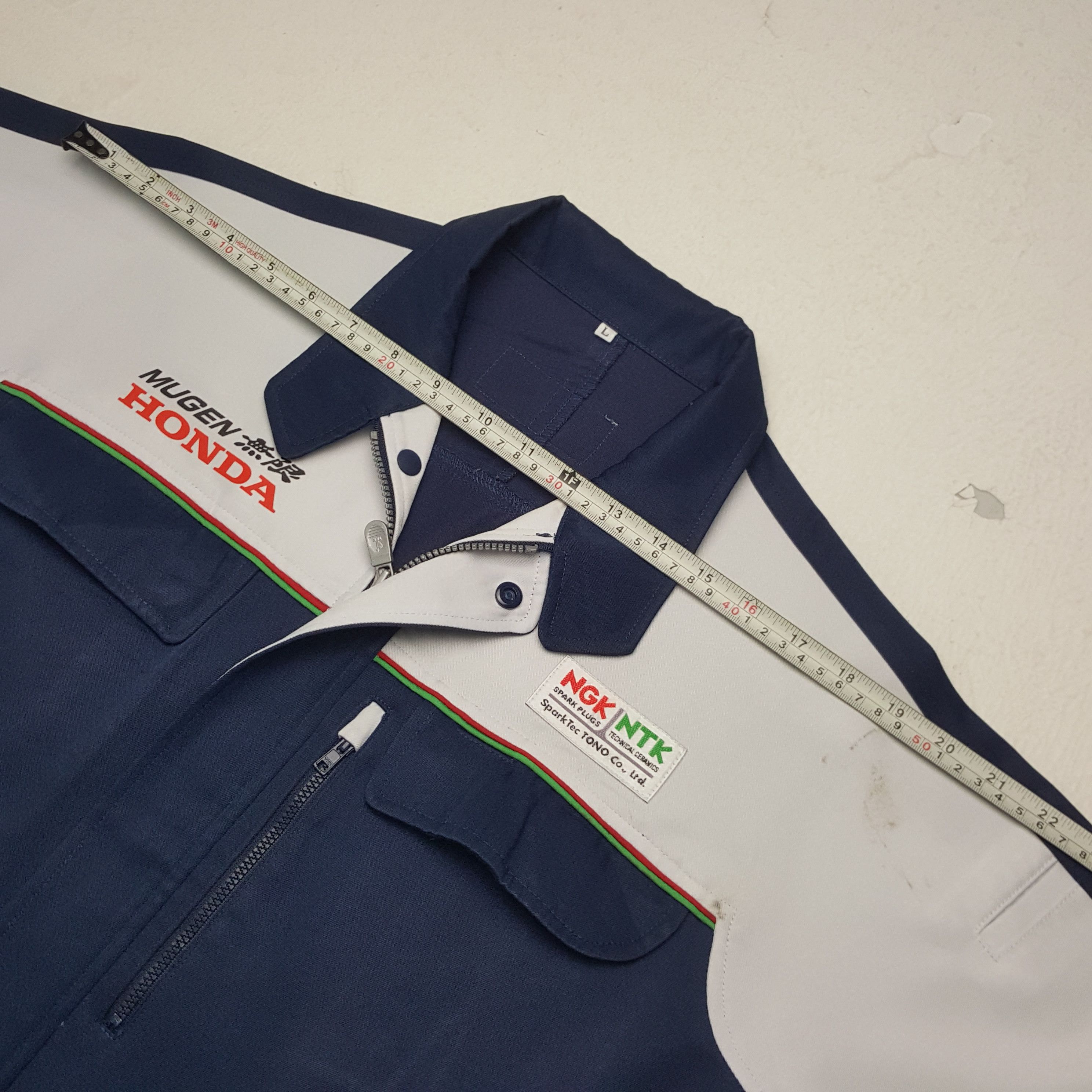 Honda × Vintage Vintage NGK X Mugen Honda Japanese Racing Custom Art Jacket Size US L / EU 52-54 / 3 - 5 Thumbnail