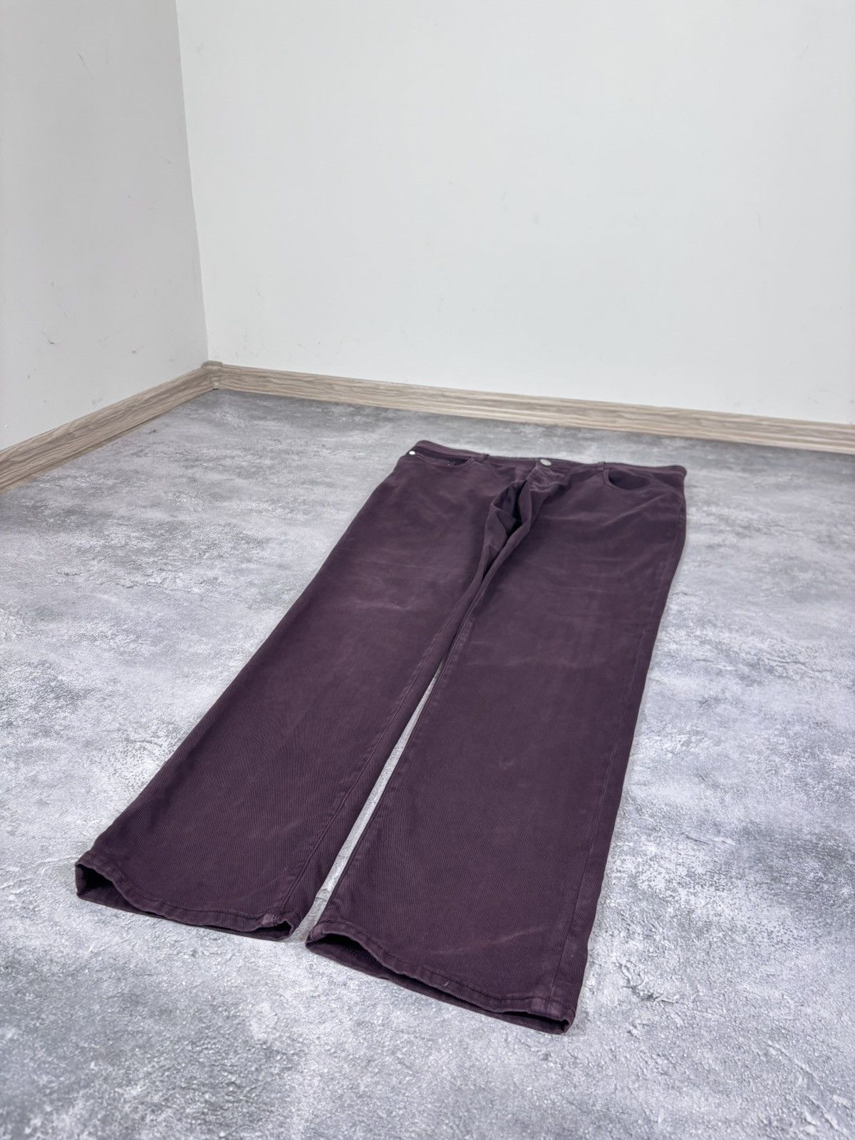 E. Marinella E. Marinella Men’s NWT Burgundy Slim Straight Pants Jeans Size US 30 / EU 46 - 3 Thumbnail