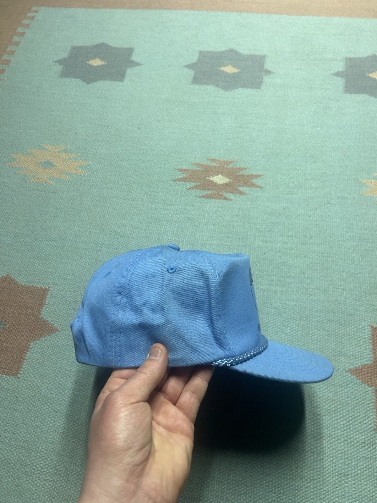 Vintage Vtg SnapBack hat Hamilton’s RV Saginaw Michigan light blue Size ONE SIZE - 8 Thumbnail