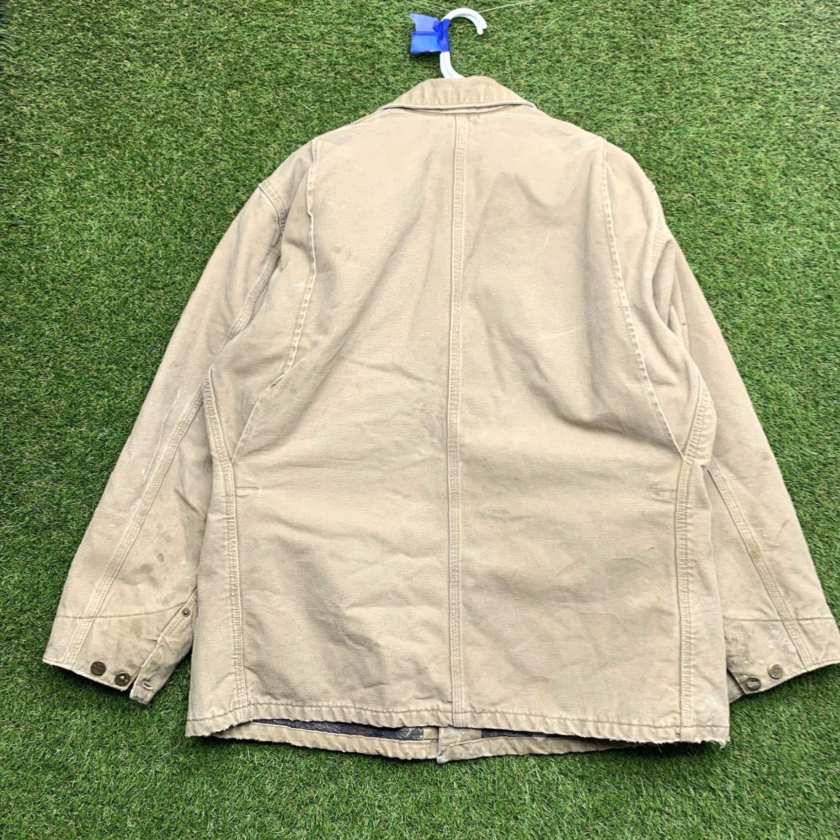 Carhartt VINTAGE Carhartt Jacket Men L Brown Canvas Lined Bomber Workwear Coat C58 CHT J97 Insulation Polyester Short Description? Size US L / EU 52-54 / 3 - 2 Thumbnail
