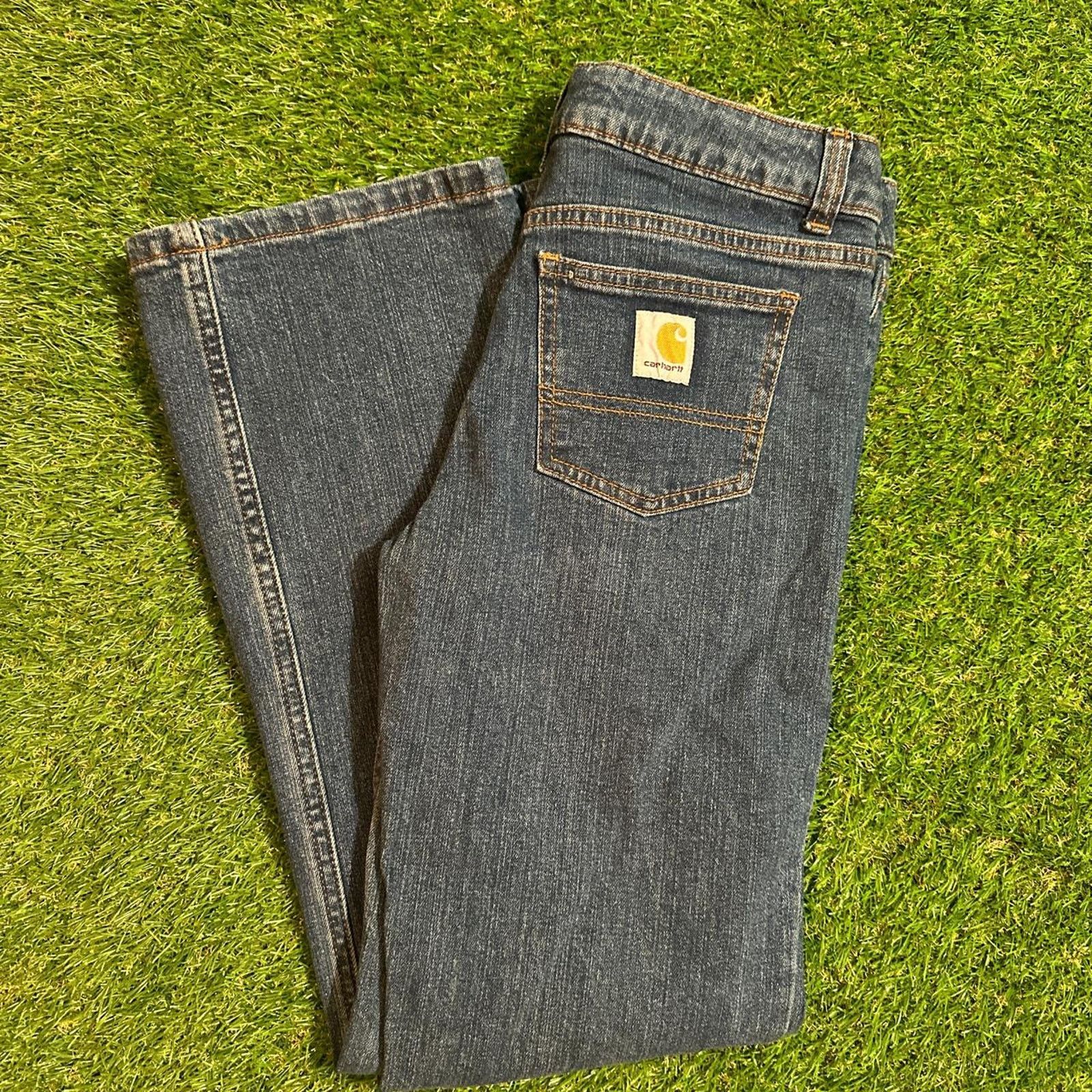 Carhartt Vintage Carhartt Women's Jeans - Dark Wash Size 27" / US 4 / IT 40 - 6 Thumbnail