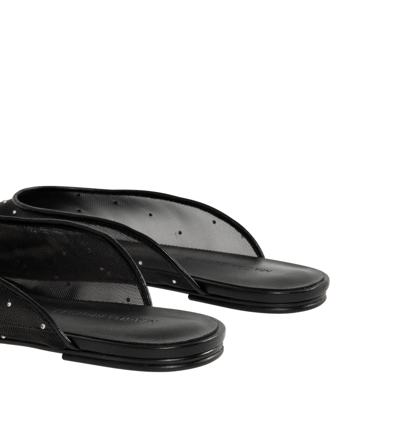 Magda Butrym o1h1sh11225 Mesh Flat Mule in Black Size US 7.5 / IT 37.5 - 4 Thumbnail