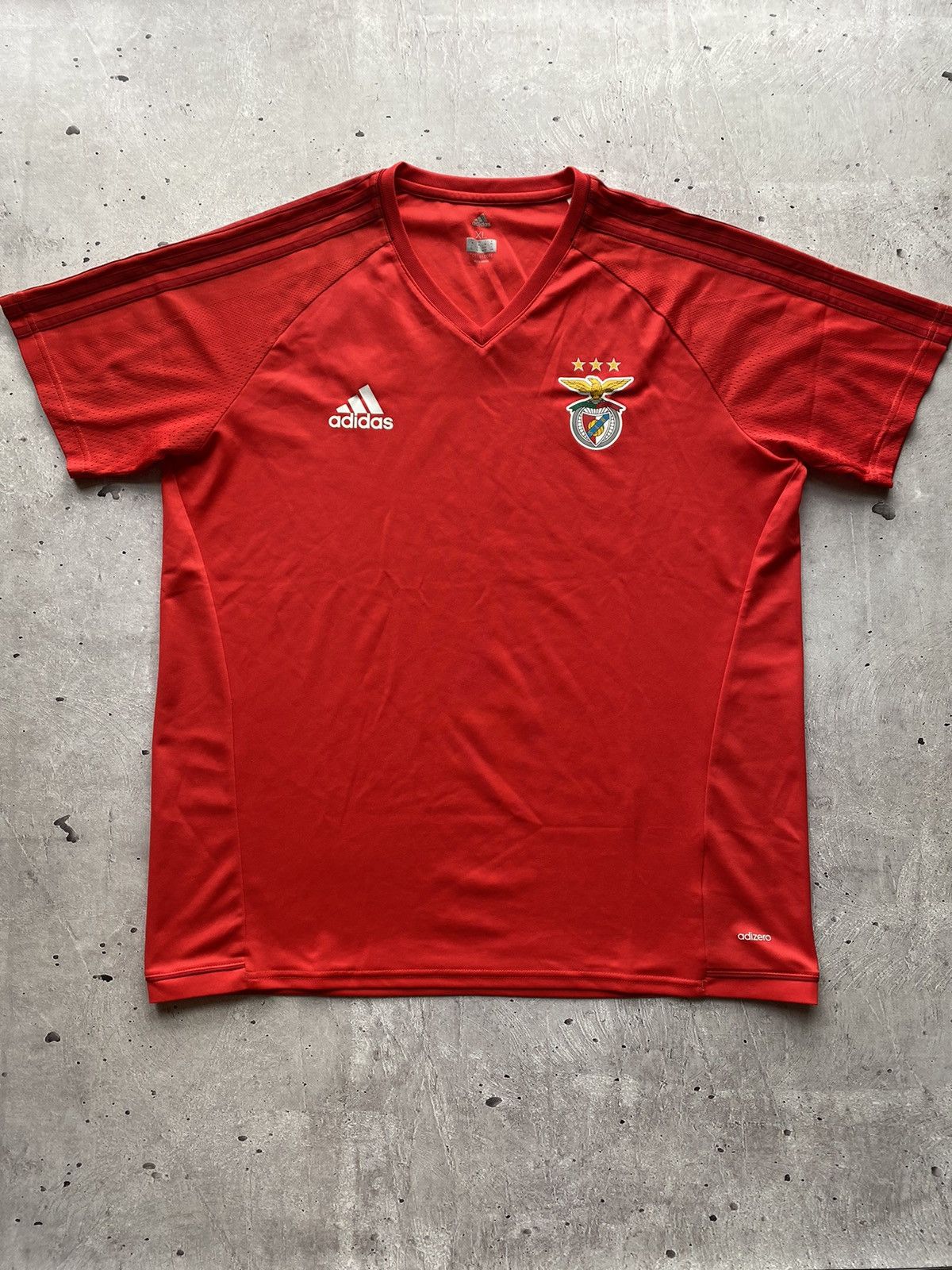Adidas Vintage 2017/2018 Benfica Adidas Red Soccer Jersey Football Size US XL / EU 56 / 4 - 2 Thumbnail