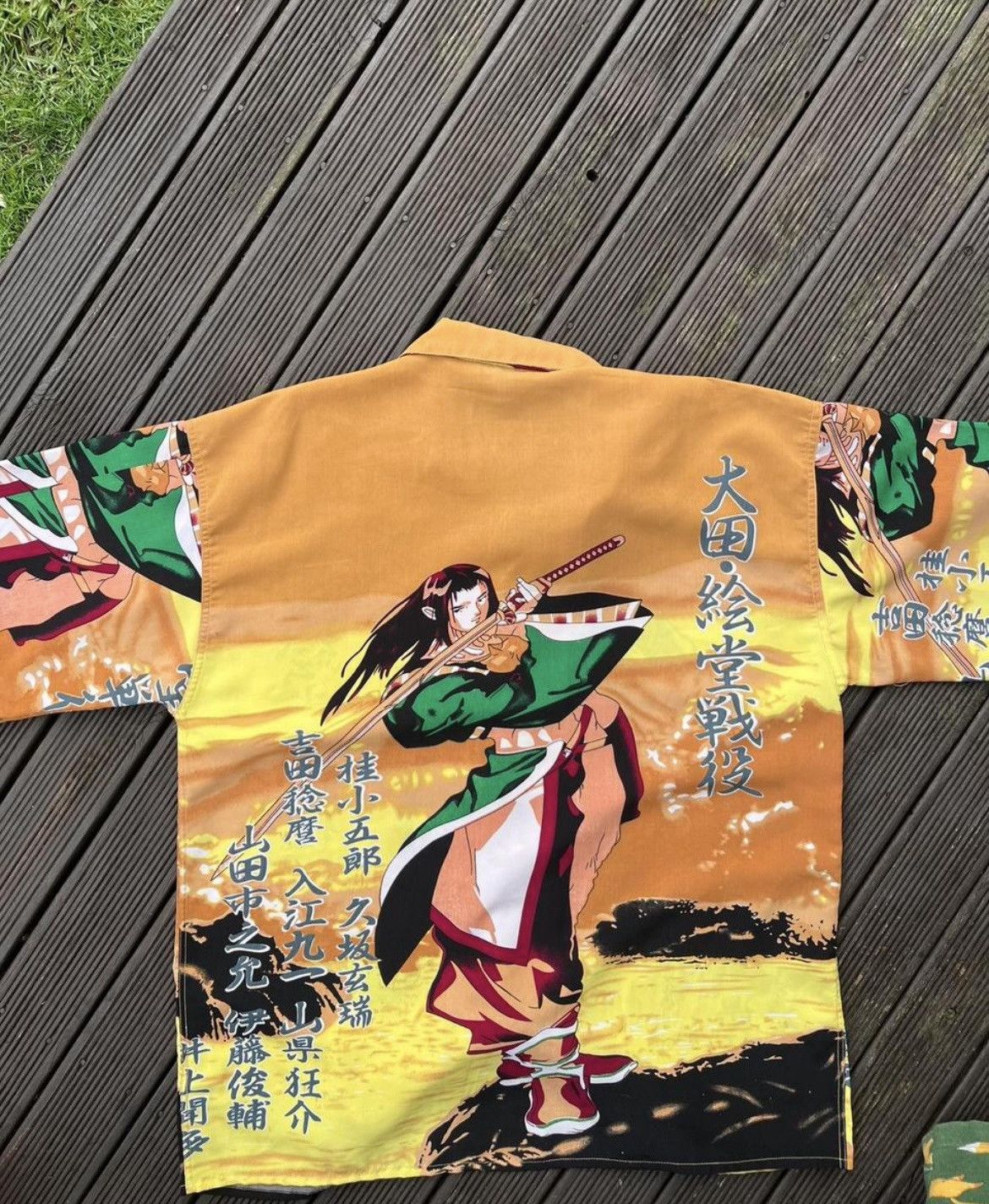 Other Y2k Japanese Samurai Graphic Button-up tee Size US XL / EU 56 / 4 - 5 Thumbnail