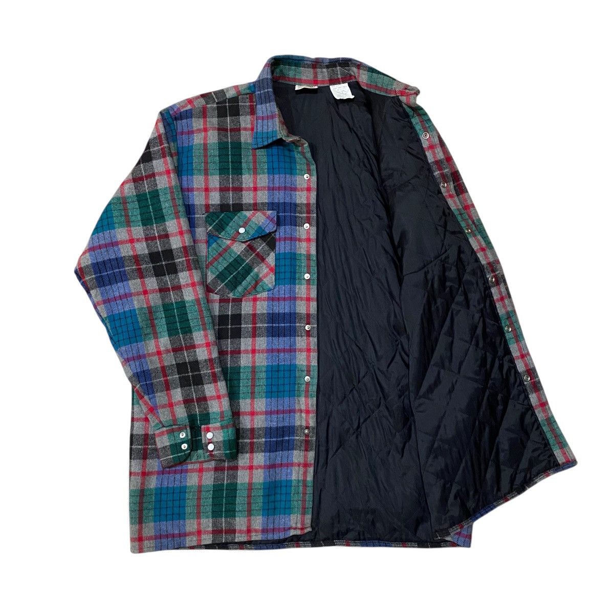FiveBrother ☀️Vintage FiveBrother wool tartan snap button jacket Size US L / EU 52-54 / 3 - 7 Thumbnail