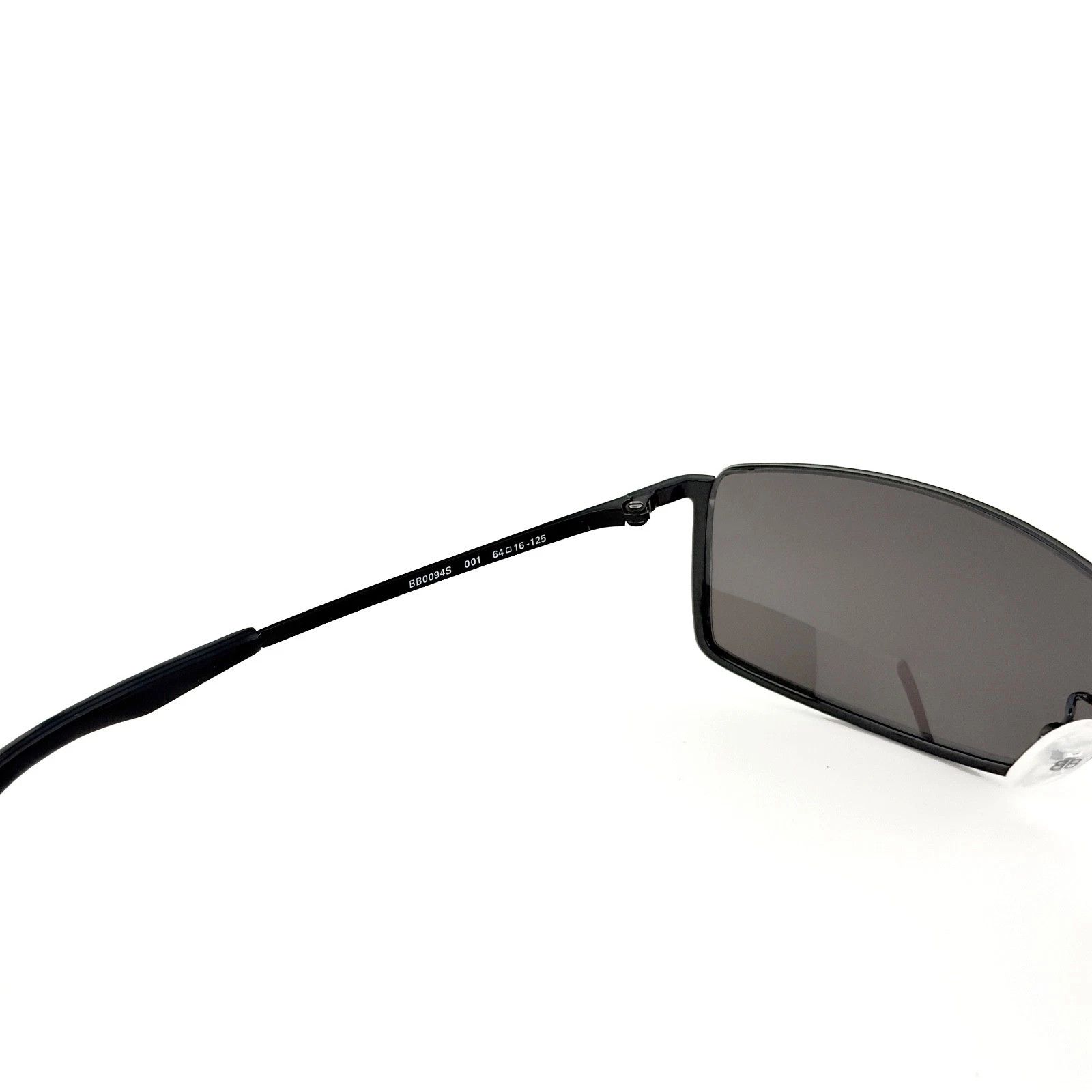 Balenciaga BALENCIAGA BB0094S AGENT Black Logo Print Wrap 0094 001 Size ONE SIZE - 6 Thumbnail