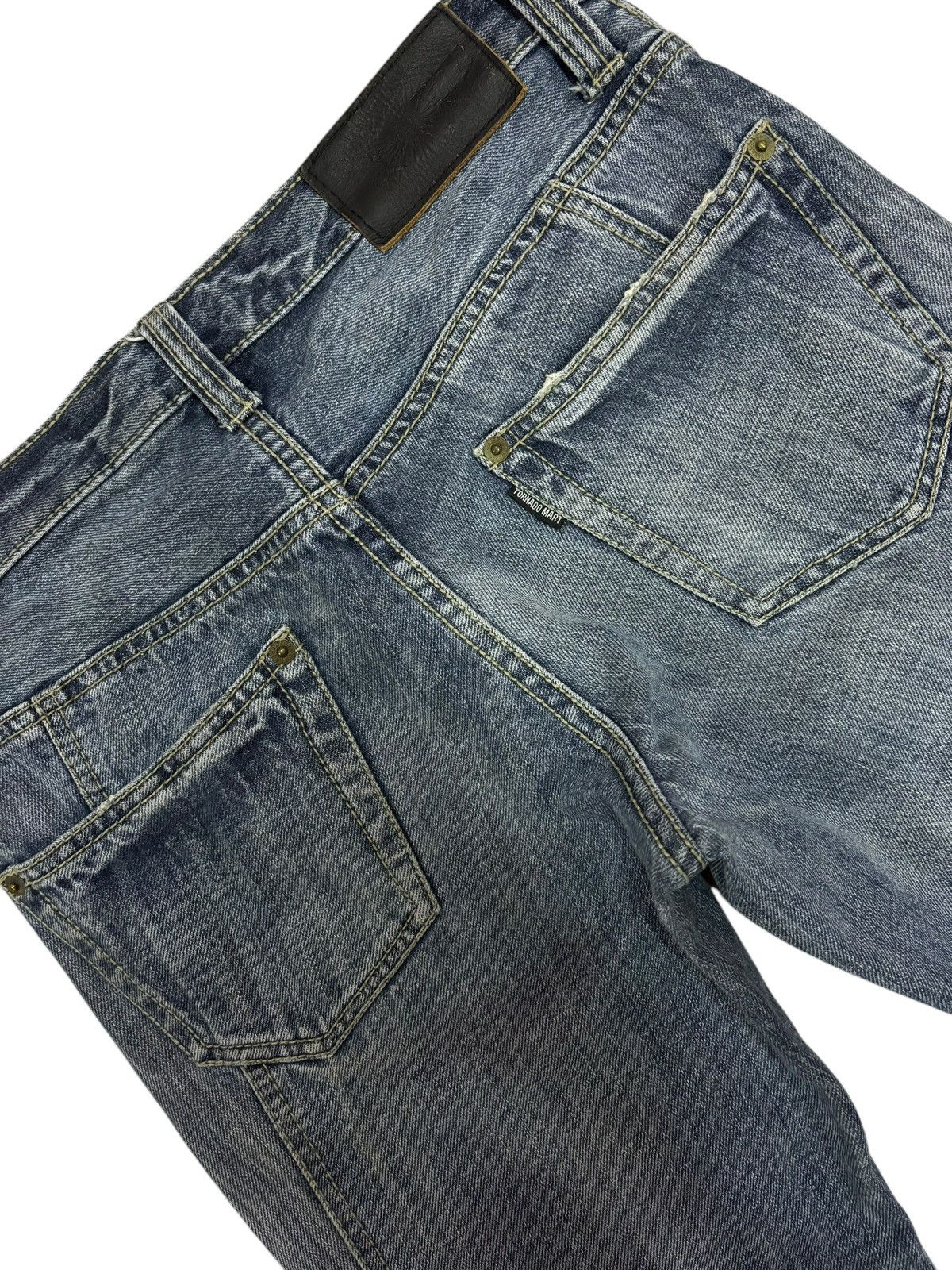 Japanese Brand × Tornado Mart Bondage Tornado Mart Flared Distressed Jeans Size 30" / US 8 / IT 44 - 4 Thumbnail