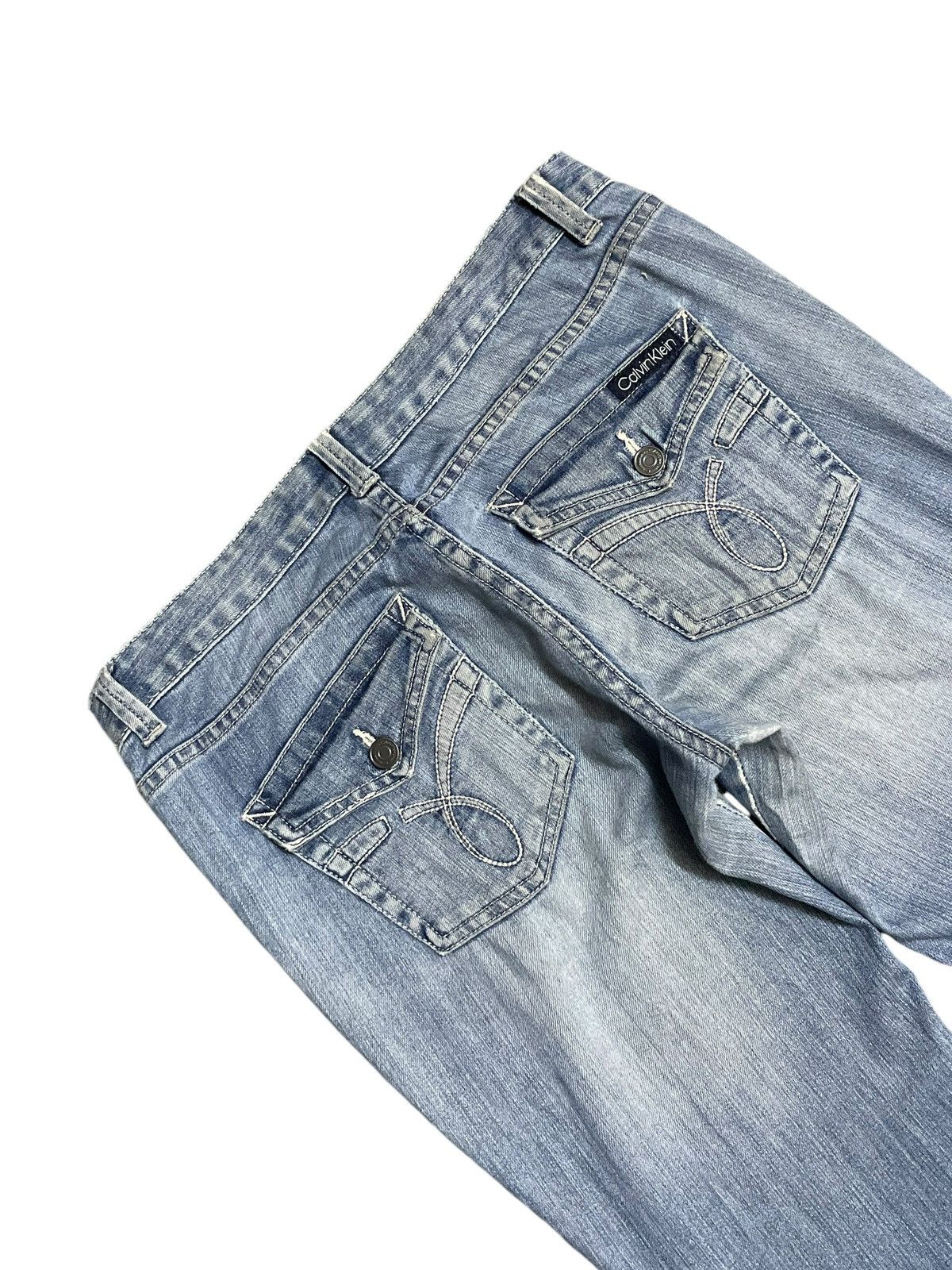Calvin Klein Vintage Y2K Calvin Klein Jeans Blue Wash Wide Leg Size 32" / US 10 / IT 46 - 7 Thumbnail