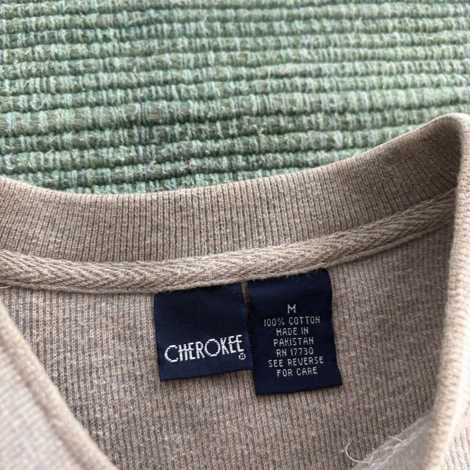 Cherokee × Vintage Vintage Y2K cotton Cherokee two tone long sleeve sweater Size US M / EU 48-50 / 2 - 3 Thumbnail