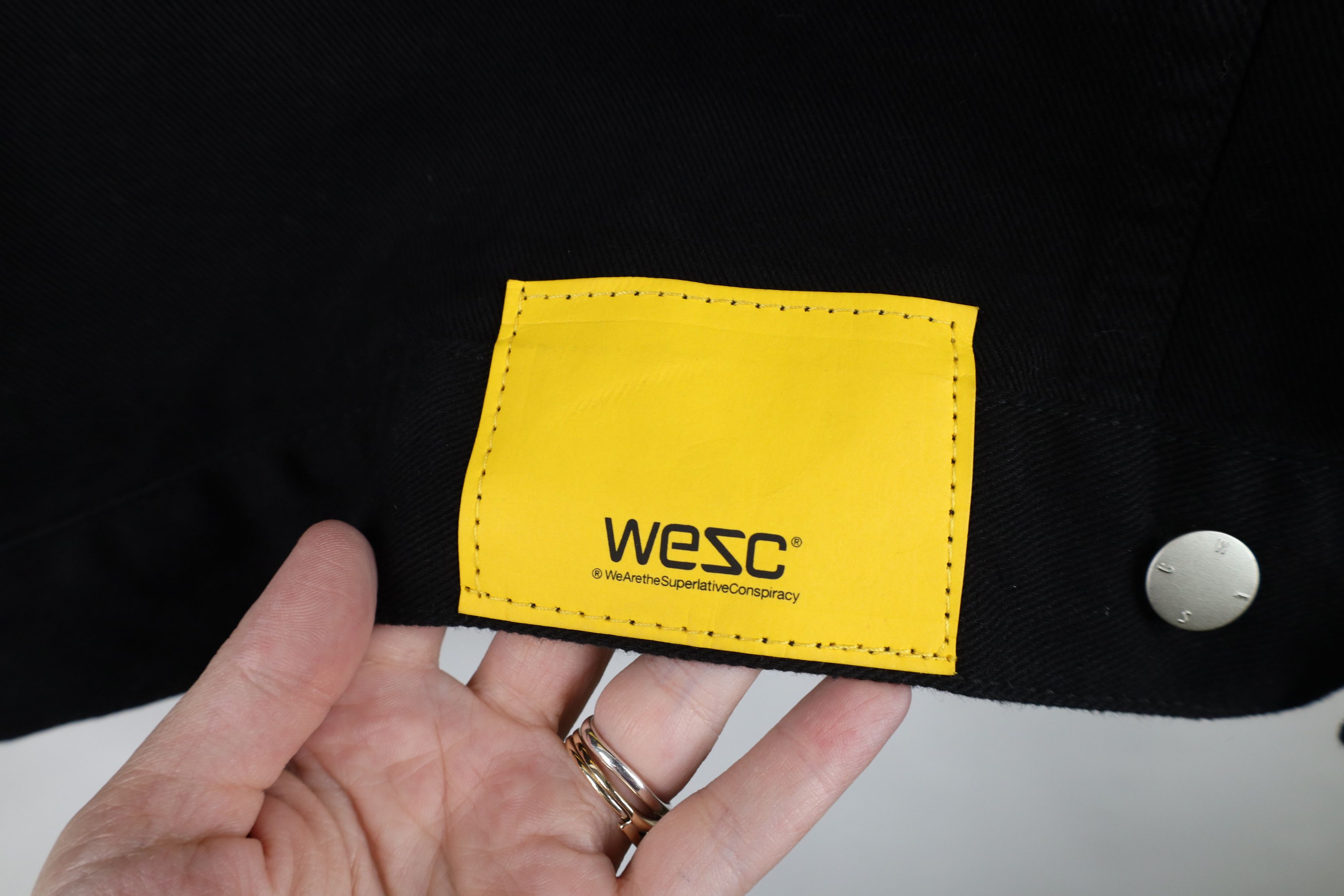 WeSC WESC Streetwear Happiness Smiley Face Denim Trucker Jacket Size US L / EU 52-54 / 3 - 13 Thumbnail