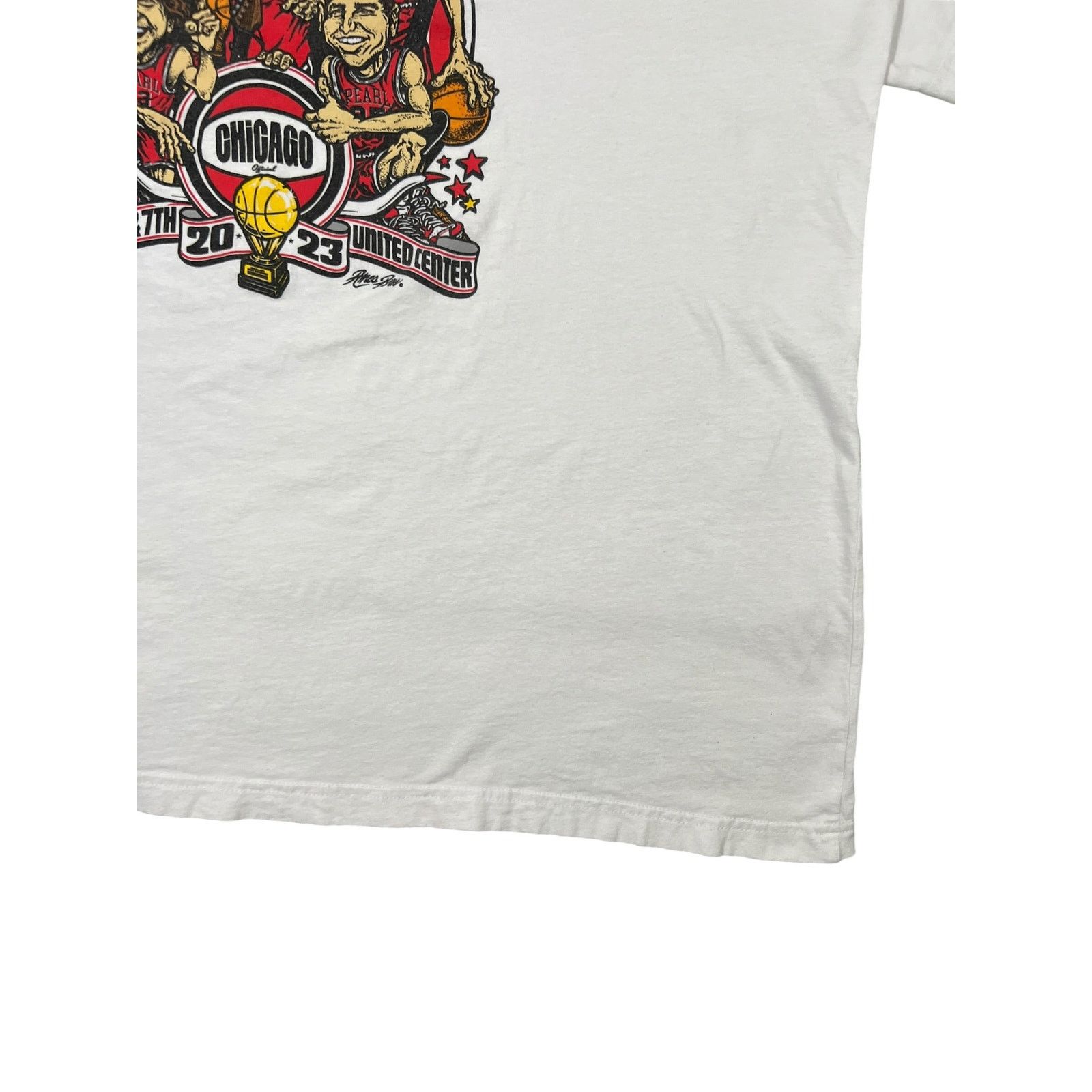 Band Tees × NBA 2023 Pearl Jam Chicago Bulls caricature band tee (XL) Size US XL / EU 56 / 4 - 3 Thumbnail
