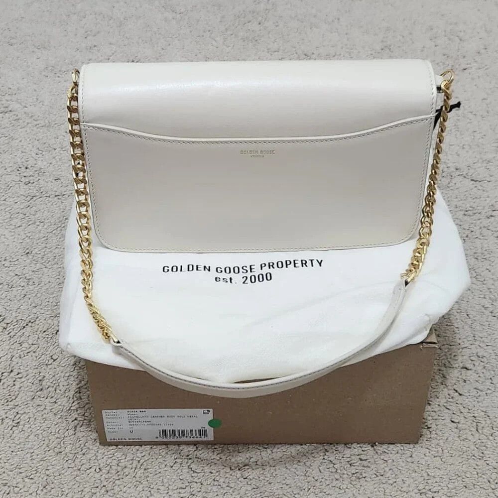 Golden Goose Golden Goose Gioia Bag in butter-colored boarded leather Size ONE SIZE - 6 Thumbnail