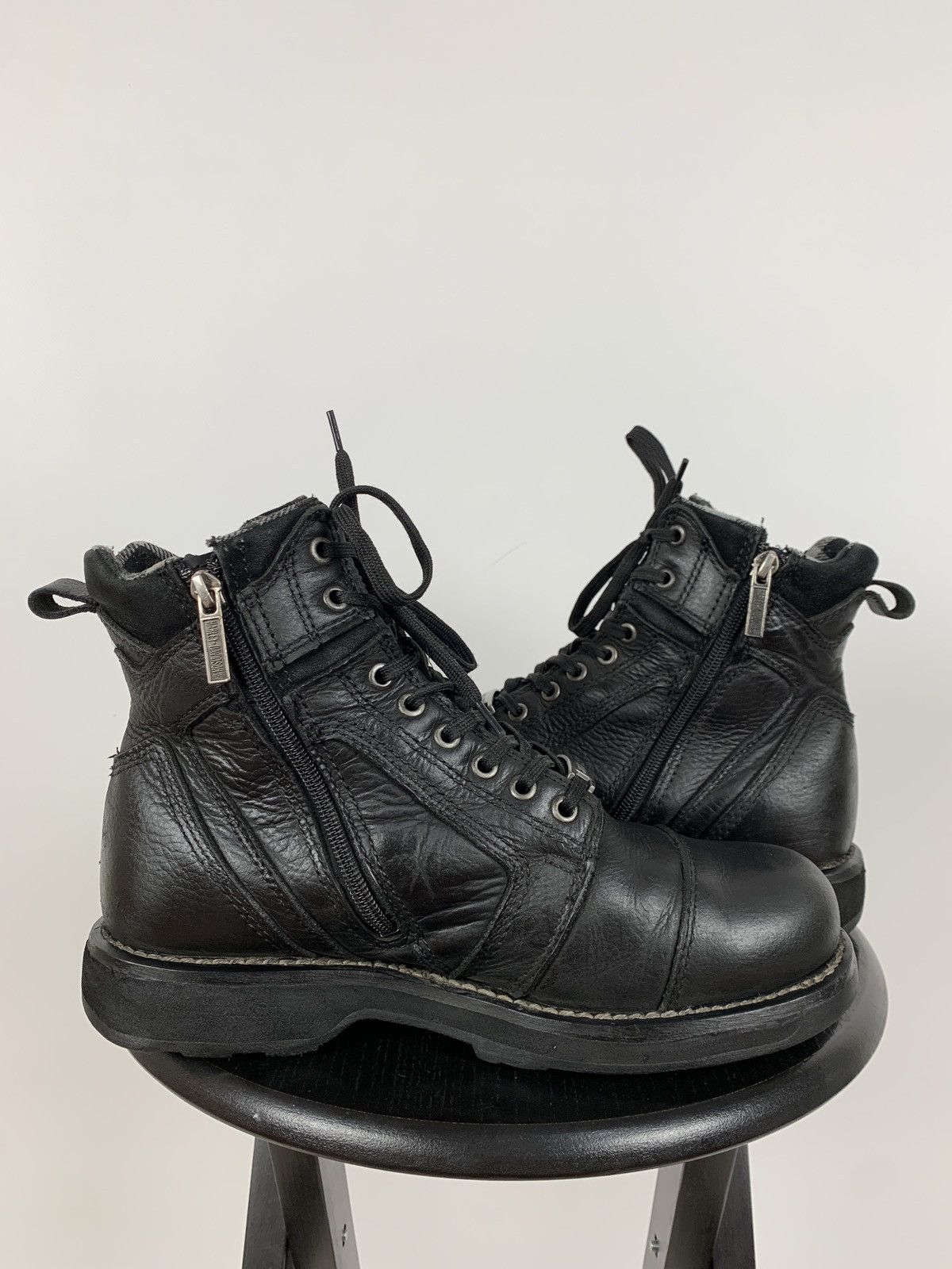 Harley Davidson Vintage Harley Davidson Black Leather Boots Size US 9 / EU 42 - 6 Thumbnail