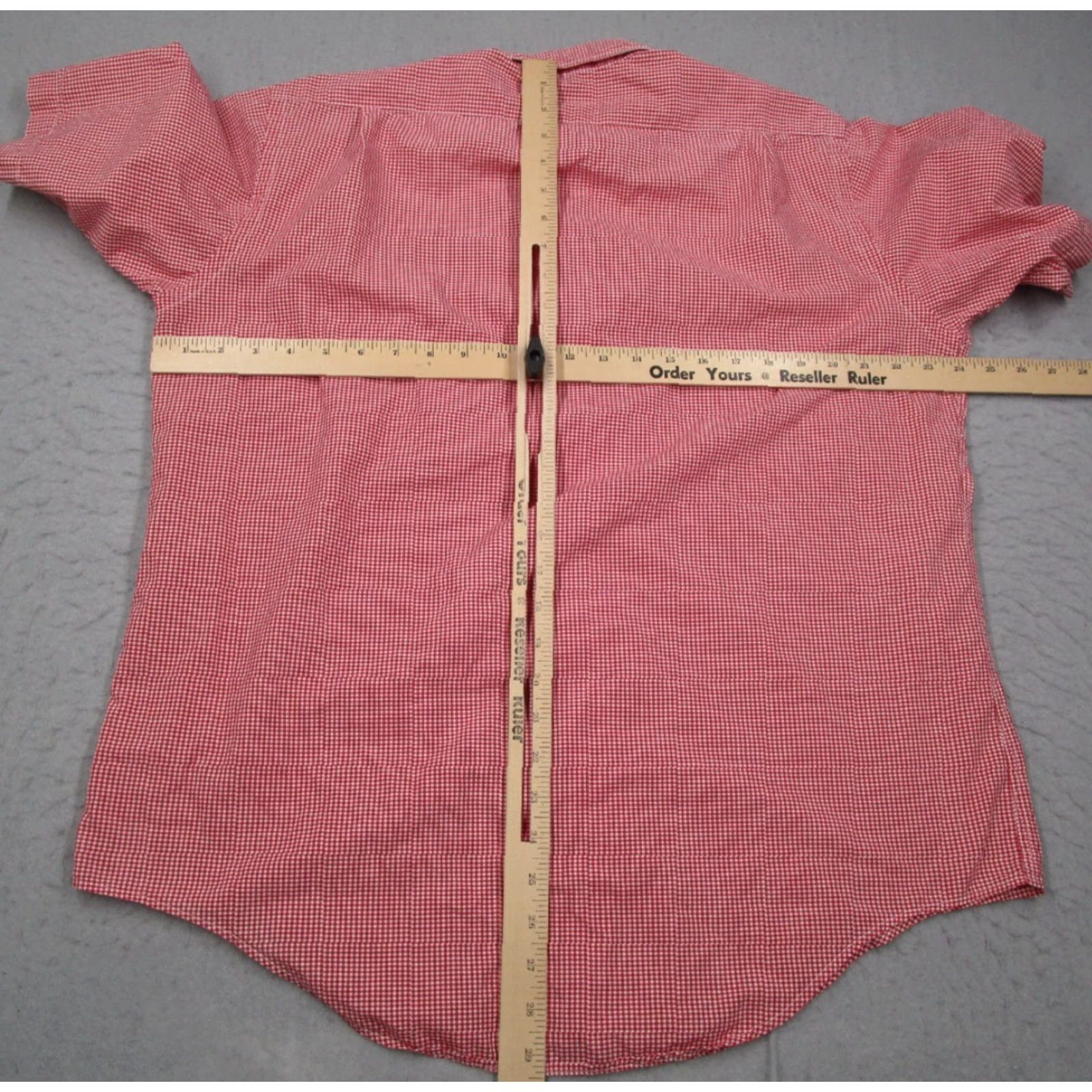 Orvis VINTAGE Orvis Shirt Mens Large Red Check Button Up Short Sleeve Made in USA Size US L / EU 52-54 / 3 - 4 Thumbnail