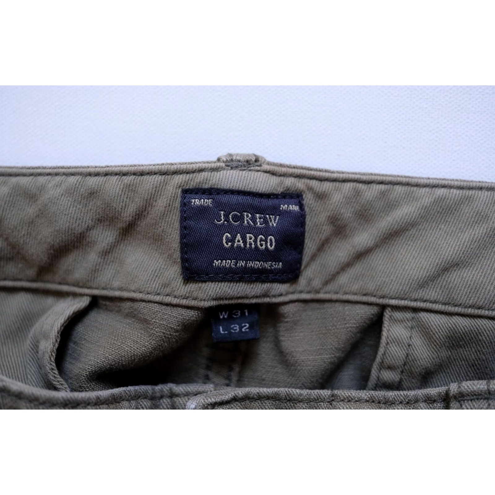 J.Crew VINTAGE J.CREW CARGO Pants Army Green 31x32 Women Regular Size 24" / US 00 / IT 34 - 6 Thumbnail