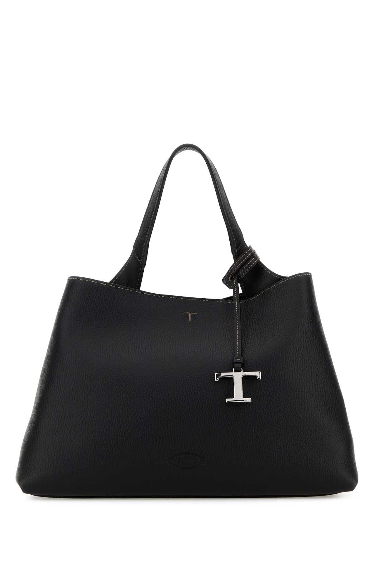 Tod's Black Leather Medium Handbag Size ONE SIZE - 1 Thumbnail
