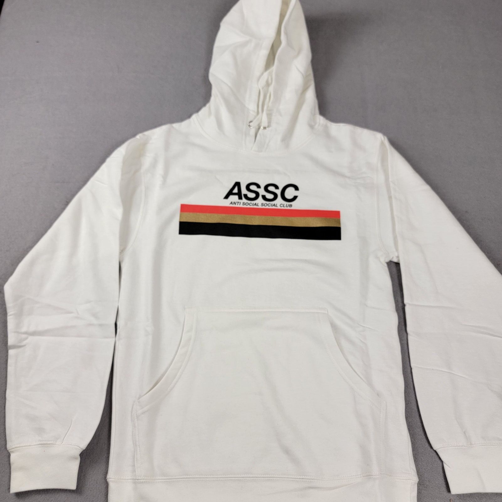 Anti Social Social Club Mens Type-R Hoodie White Size S 591 - Main Image