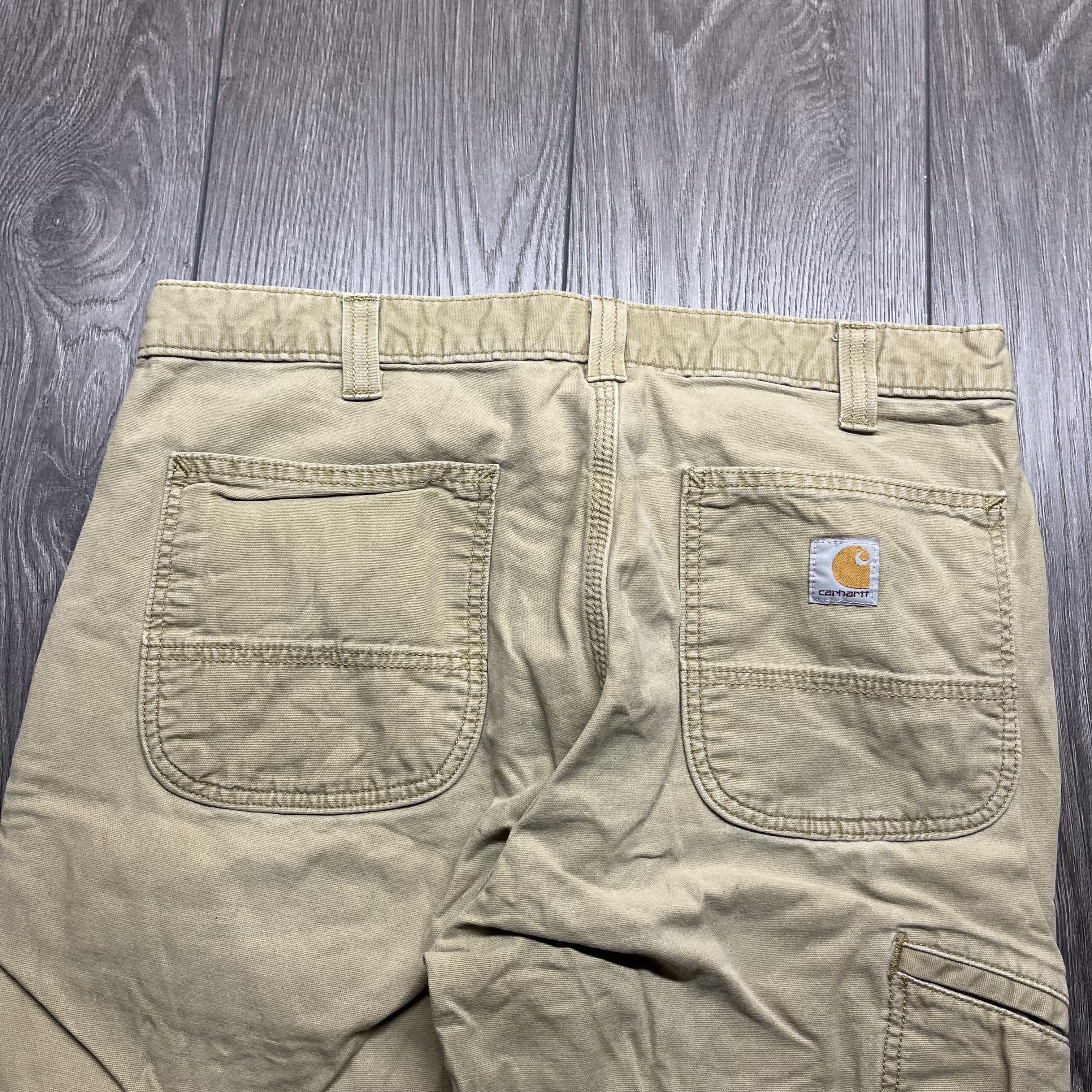 Carhartt × Vintage Vintage Carhartt Workwear Canvas 36 32 Tan Pants Size US 36 / EU 52 - 4 Thumbnail