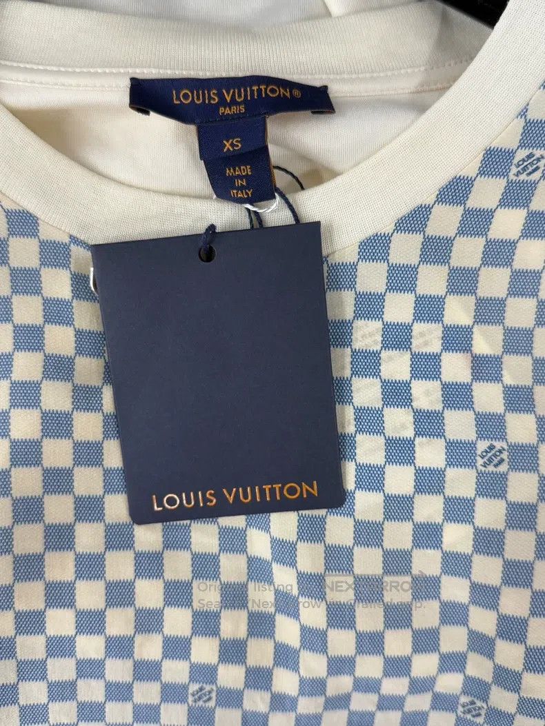 Louis Vuitton Louis Vuitton White Checker Short Sleeve T-Shirt Size US XS / EU 42 / 0 - 3 Thumbnail