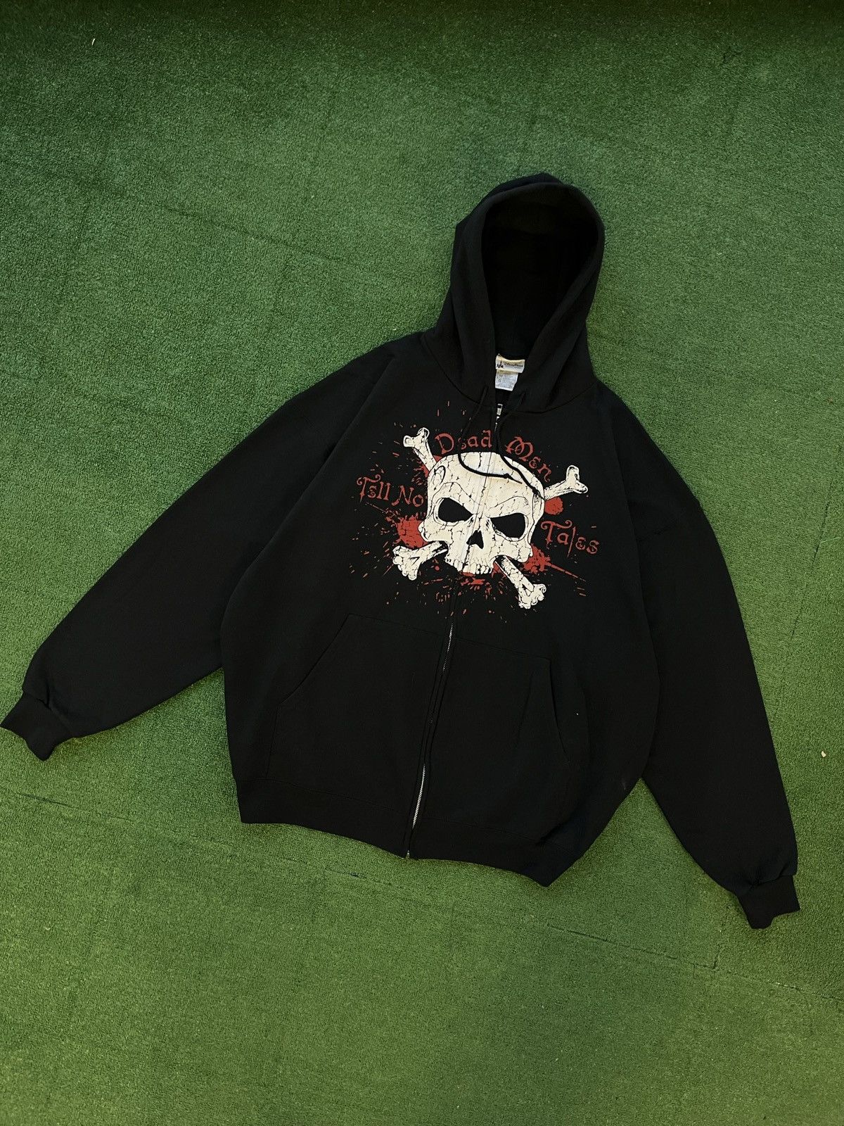 Vintage Vintage Y2K Pirates of the Caribbean Baggy Movie Hoodie Size US XXL / EU 58 / 5 - 1 Thumbnail