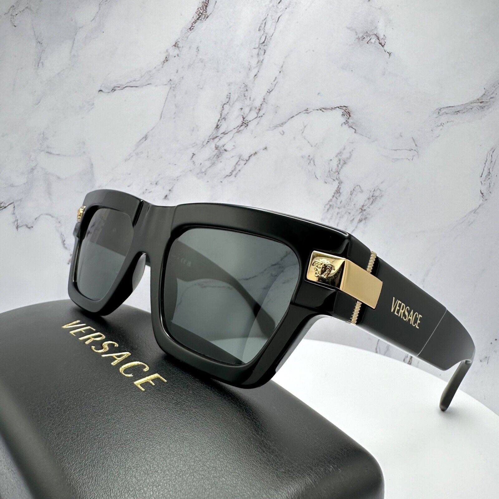 VERSACE Sunglasses Black Gold Special Project Dwayne Wade