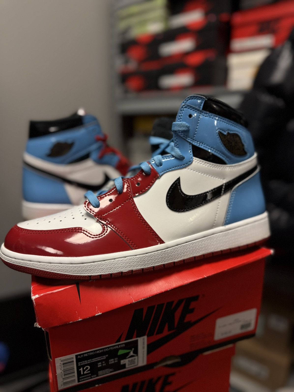 Jordan Brand × Nike Jordan 1 High Fearless Size 12 Clean Condition 🧼 Size US 12 / EU 45 - 2 Thumbnail