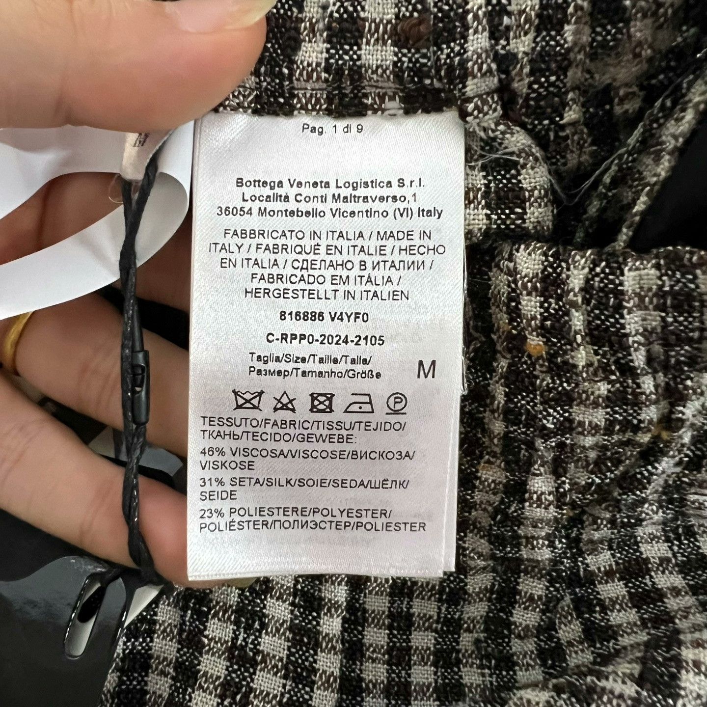 Bottega Veneta Bottega Veneta BV Check Shorts Size US 36 / EU 52 - 4 Thumbnail