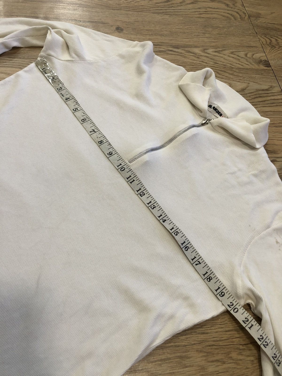 Quarter zip plain tee