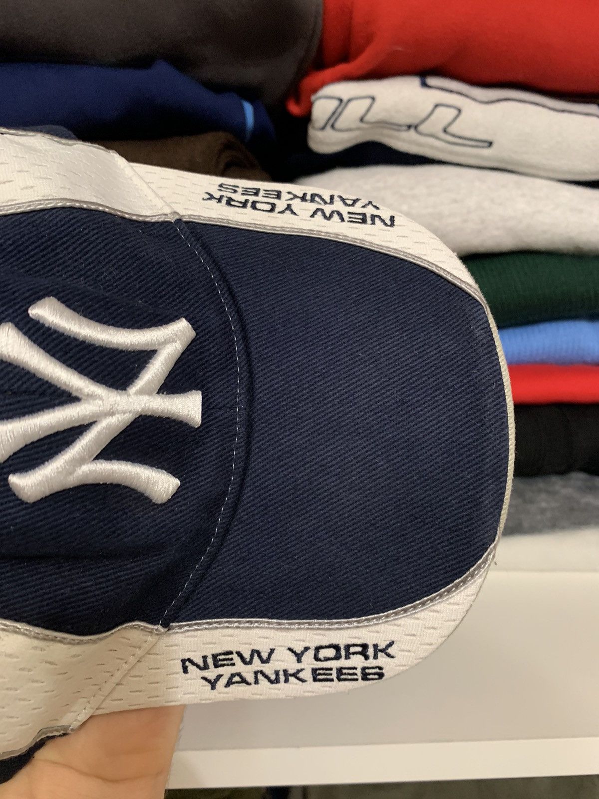 New York Yankees × Vintage Vintage New York Yankees Big Logo Cap Hat Size ONE SIZE - 8 Thumbnail