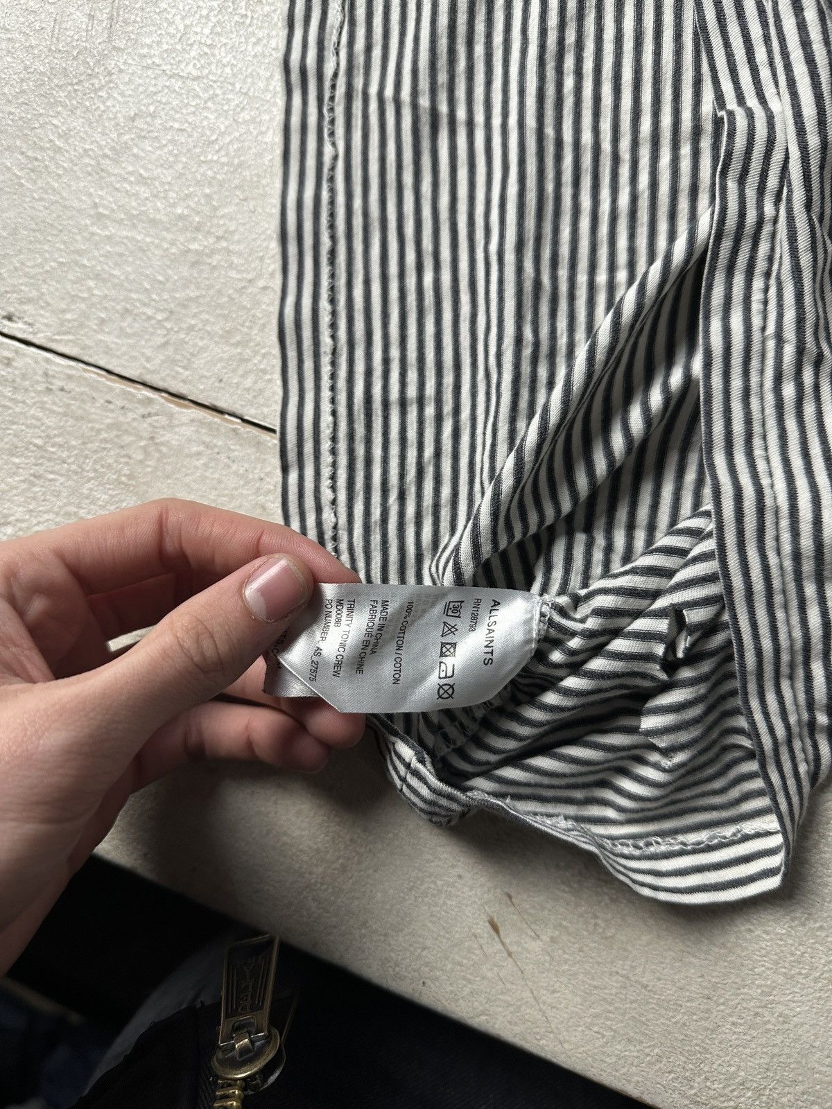 Allsaints 🚨ALLSAINTS GRAY T-SHIRT LUXURY OPIUM Y2K LUXURY Size US XS / EU 42 / 0 - 9 Thumbnail