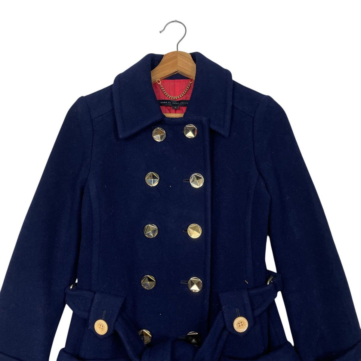 Marc Jacobs Marc By Marc Jacobs Double Breasted Wool Coat Size XS / US 0-2 / IT 36-38 - 2 Thumbnail