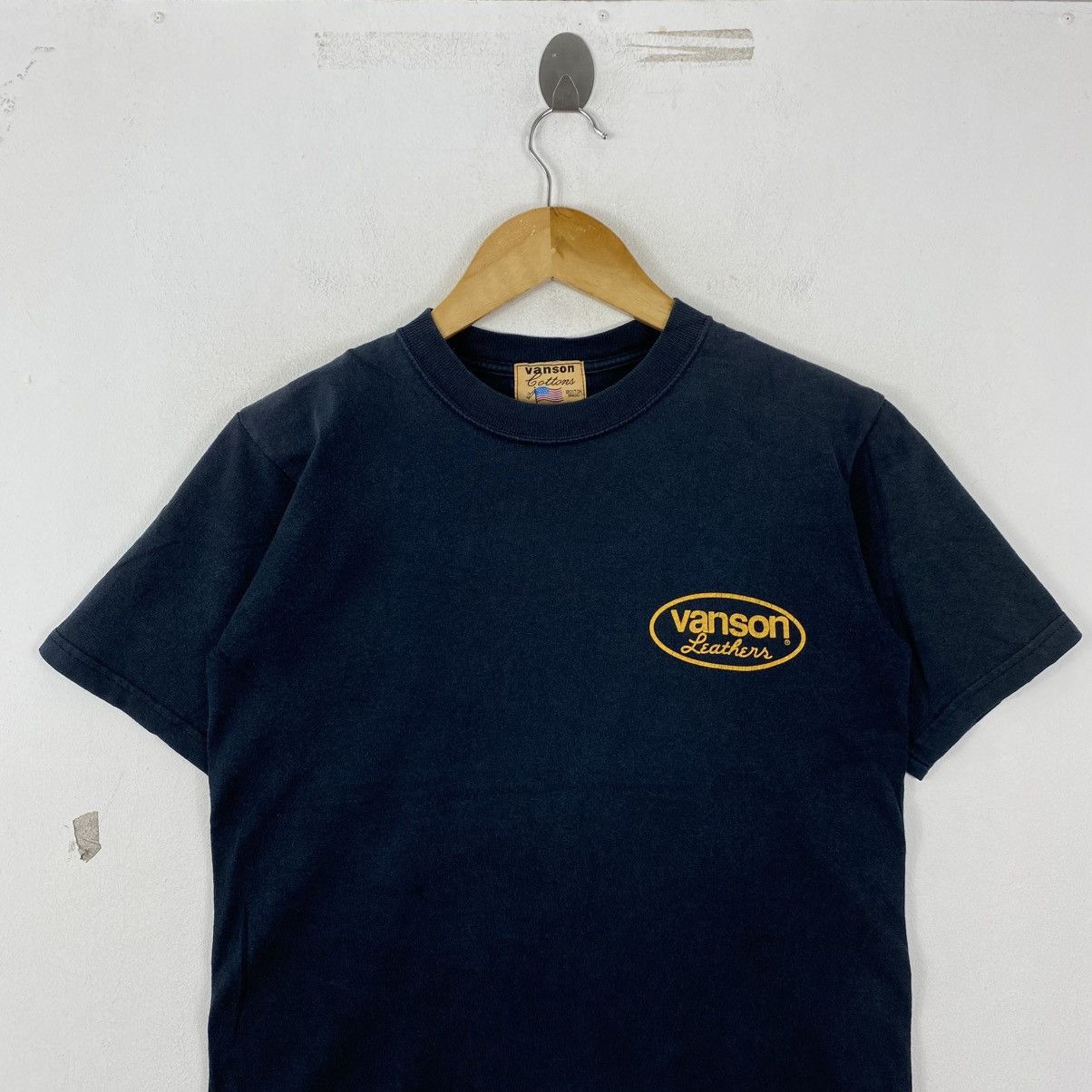 Vanson Leathers Vintage 90s Vanson Leathers Motorcycle T Shirt Fade Black Size US S / EU 44-46 / 1 - 3 Thumbnail