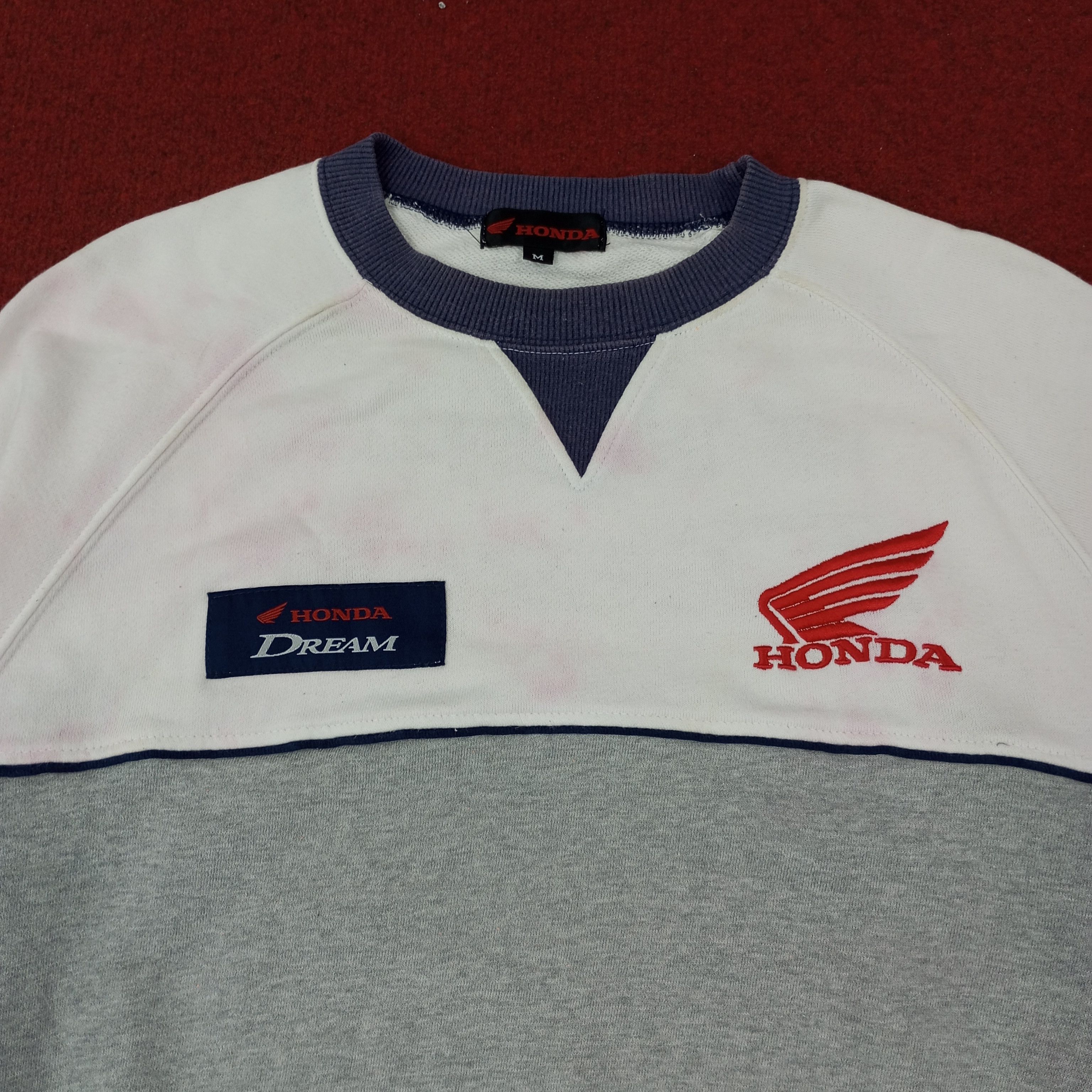 Honda × Vintage Honda Dream Racing Japanese Brand Sweatshirt c220n16 Size US M / EU 48-50 / 2 - 4 Thumbnail