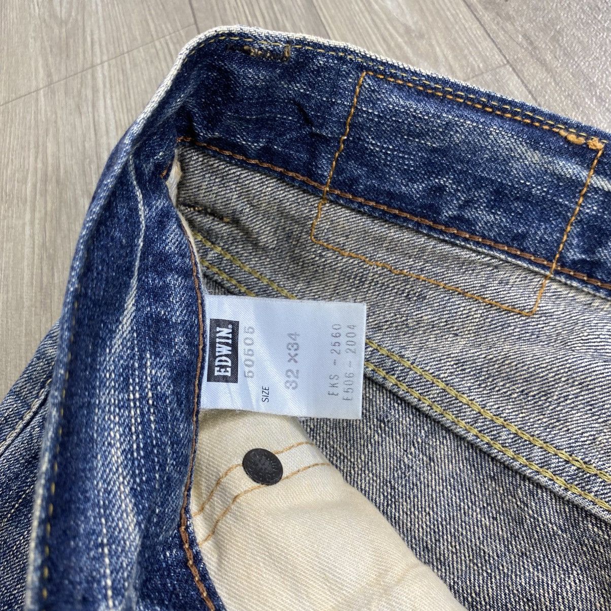 Edwin 1990s Vintage Edwin 505Z Selvedge Japan Faded Jeans 32x34 Size US 32 / EU 48 - 13 Thumbnail