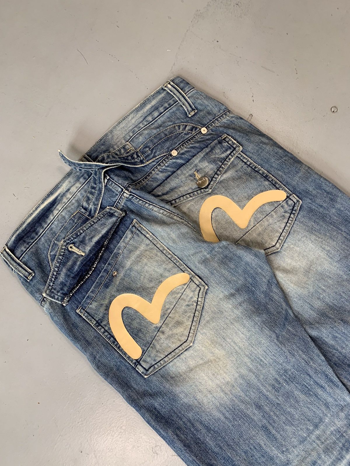 Japanese Brand Vintage Evisu inspired denim Size US 32 / EU 48 - 2 Thumbnail