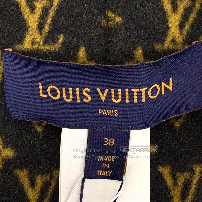 Louis Vuitton Louis Vuitton Wool lapel cloak coat in black with full pri Size XS / US 0-2 / IT 36-38 - 5 Thumbnail