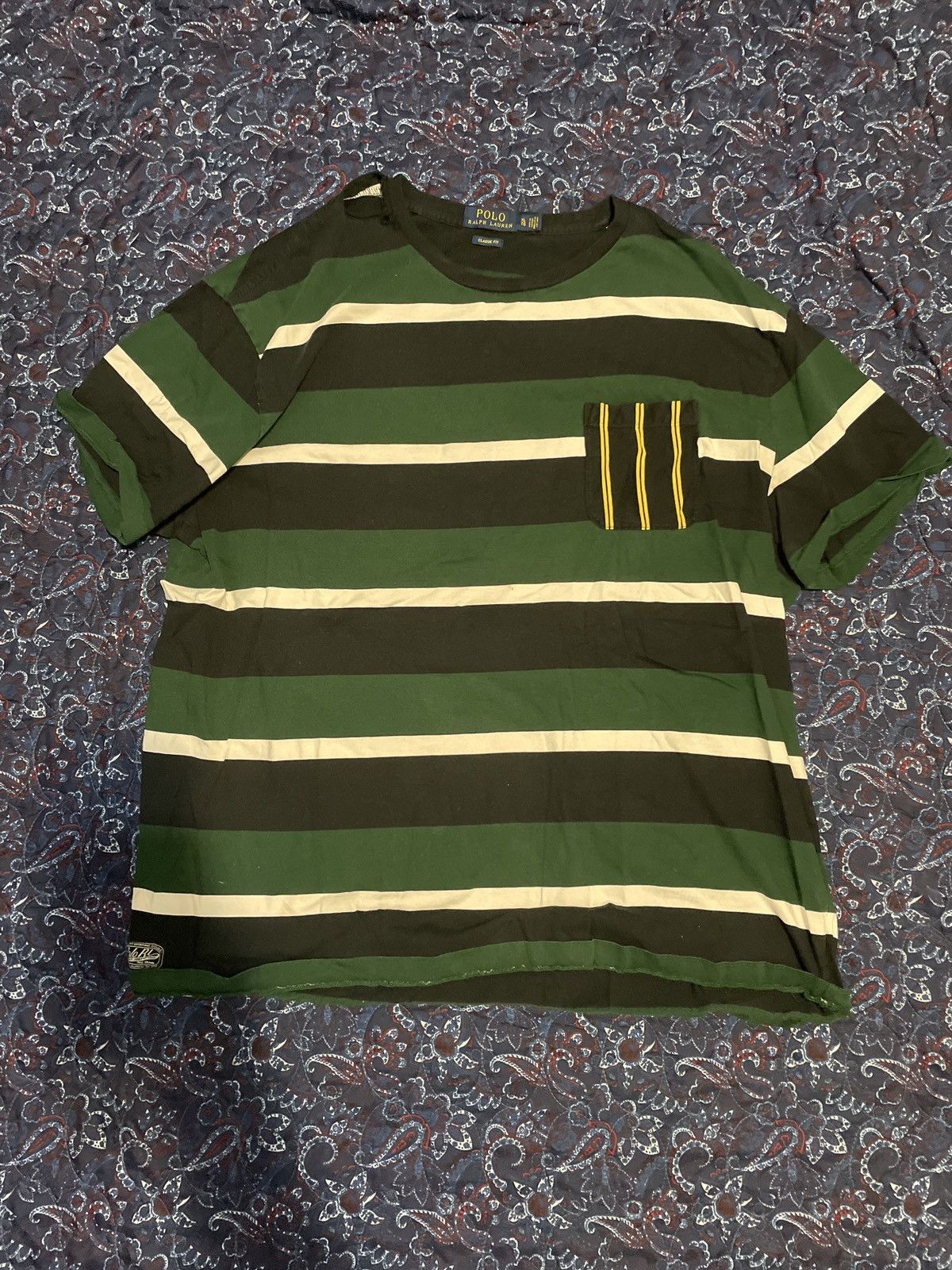 Polo Ralph Lauren Polo Ralph Lauren Striped Pocket Shirt Size US XL / EU 56 / 4 - 1 Thumbnail
