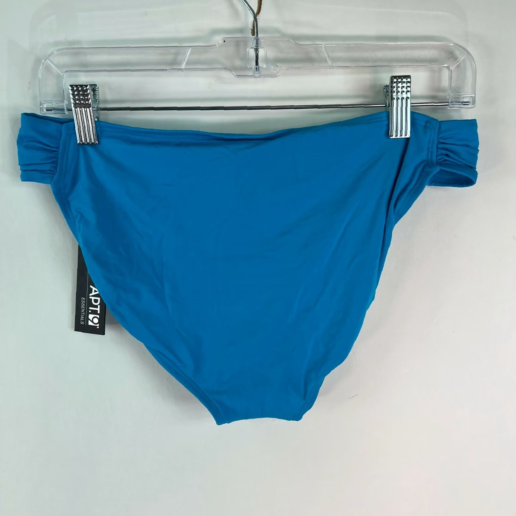 Apt. 9 Apt. 9 Women's Blue Bikini Bottom Size 10 | Solid Pull-On Swimwear | Comfortable Fit | Beach Size 32" / US 10 / IT 46 - 3 Thumbnail
