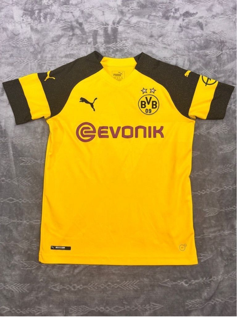 Puma Men's Puma BVB Borussia Dortmund Jersey XL Yellow Soccer Size US XL / EU 56 / 4 - 1 Thumbnail